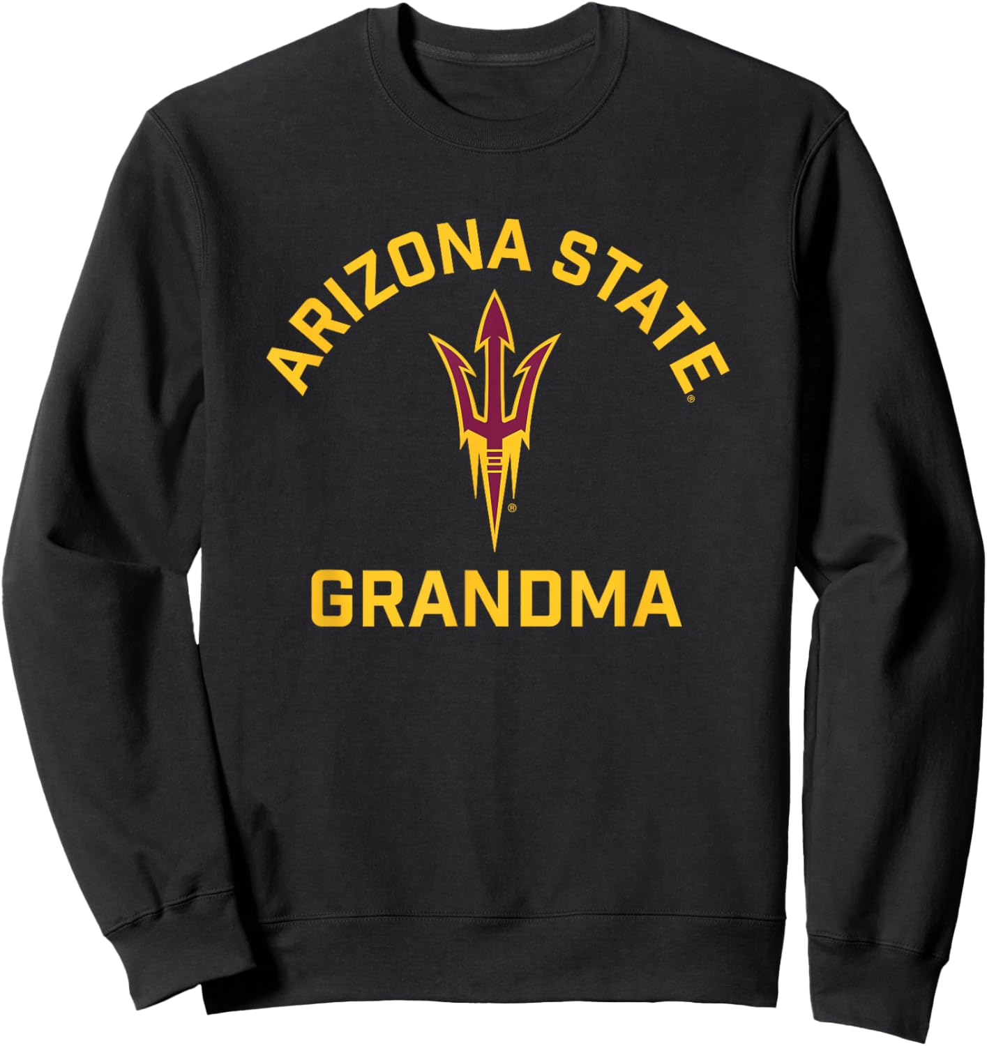 Arizona State University Sun Devils Arched Grandma Sweatshirt - Sweatshirt | Black