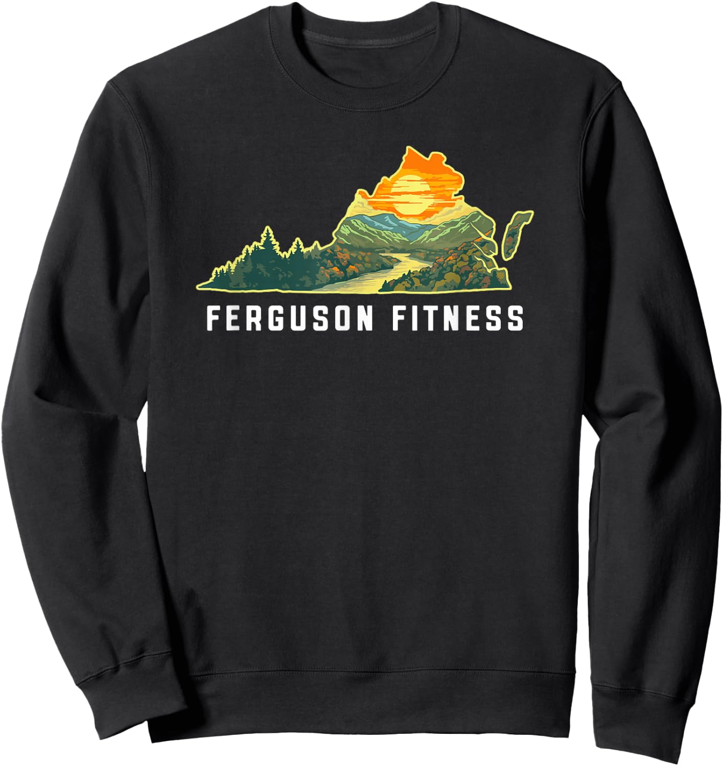 Virginia Outdoors Design - Ferguson Fitness Sweatshirt - Sweatshirt | Black