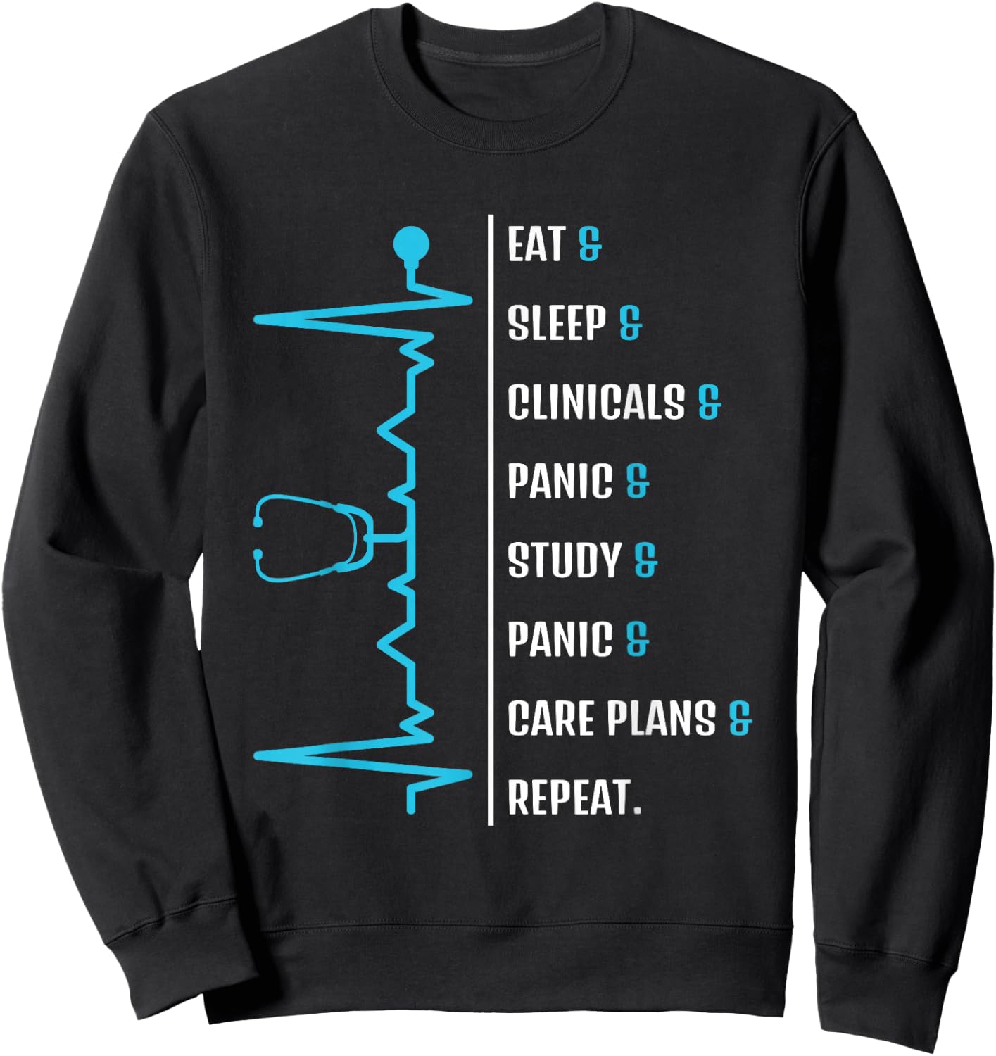 Funny Nursing Student Nurse Gift Sweatshirt - Sweatshirt | Black
