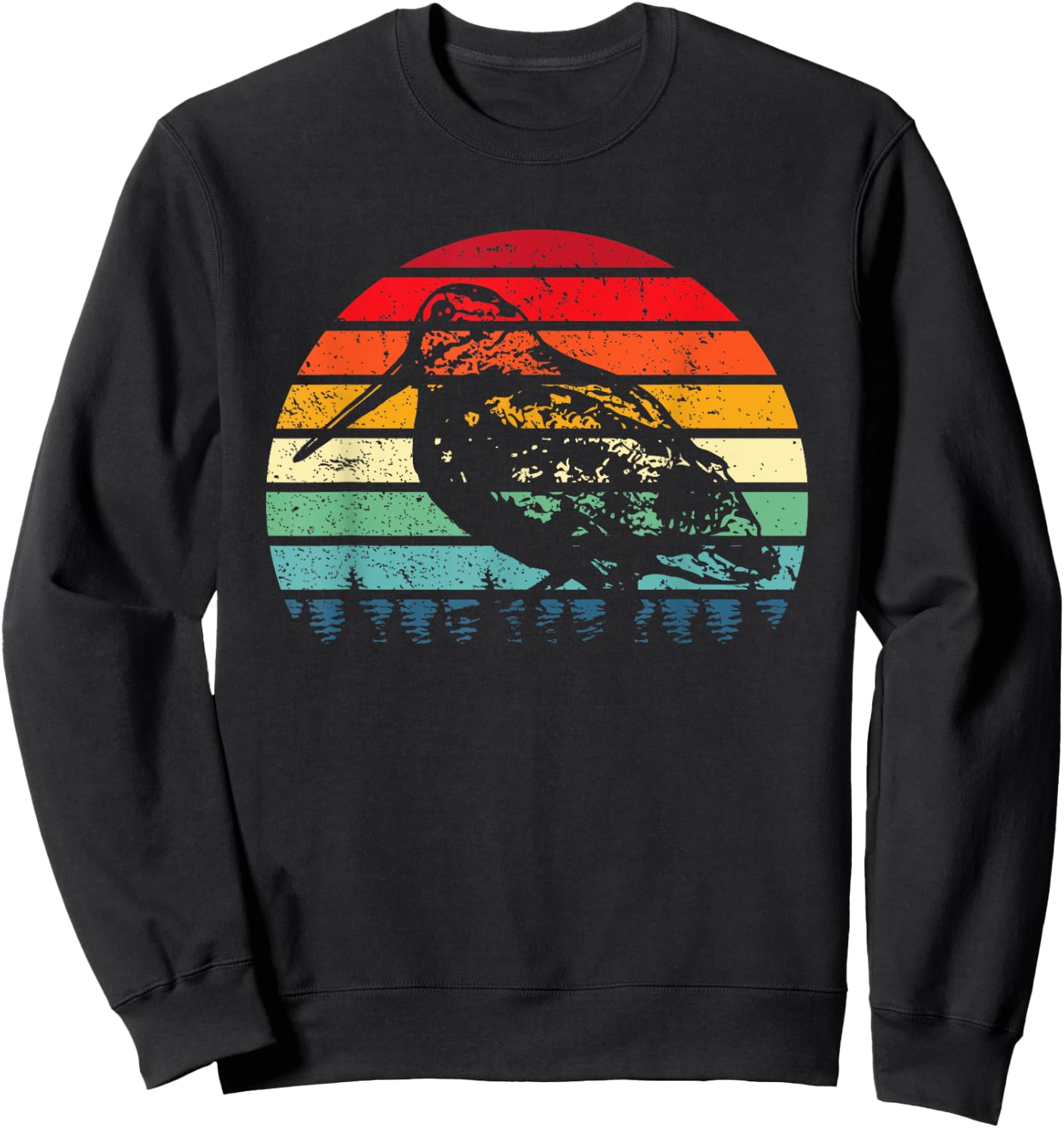 Retro Woodcock Hunter Timberdoodle Bogsucker Hokumpoke Gifts Sweatshirt - Sweatshirt | Black
