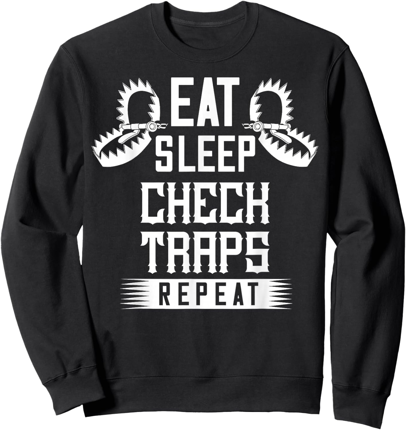 Trapper Trapping Gift Snare Trap Fur Traders Sweatshirt - Sweatshirt | Black
