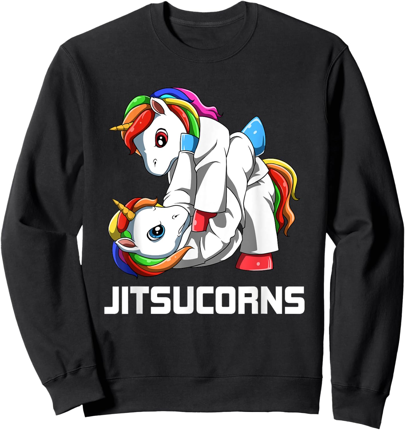 BJJ Unicorn - Brazilian Jiu-Jitsu and Grappling Gift Sweatshirt - Sweatshirt | Black