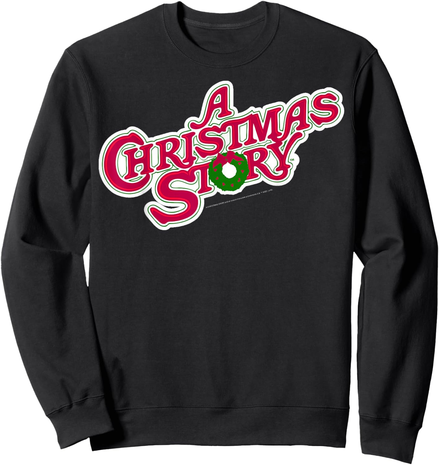 A Christmas Story Classic Logo Sweatshirt - Sweatshirt | Black