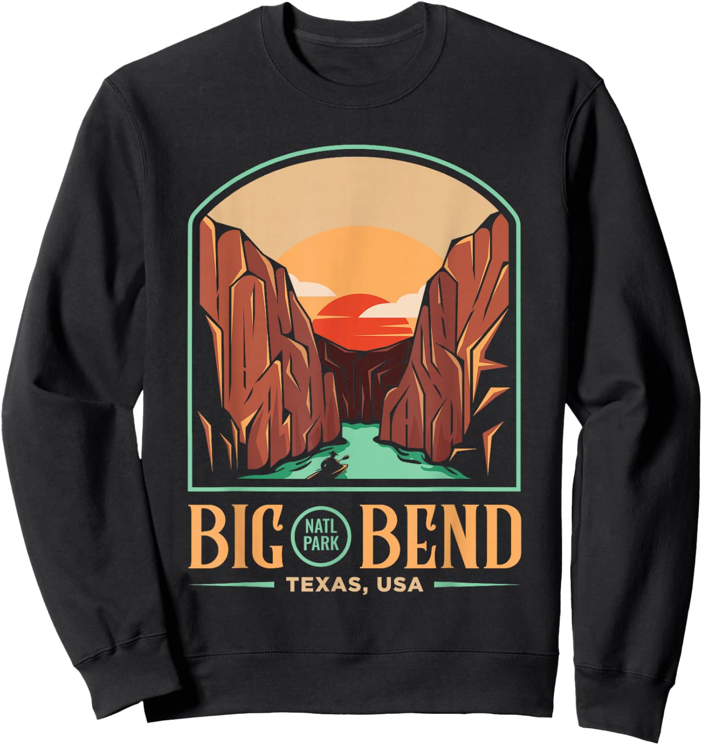 Big Bend National Park Brewster Texas US Gift Sweatshirt - Sweatshirt | Black