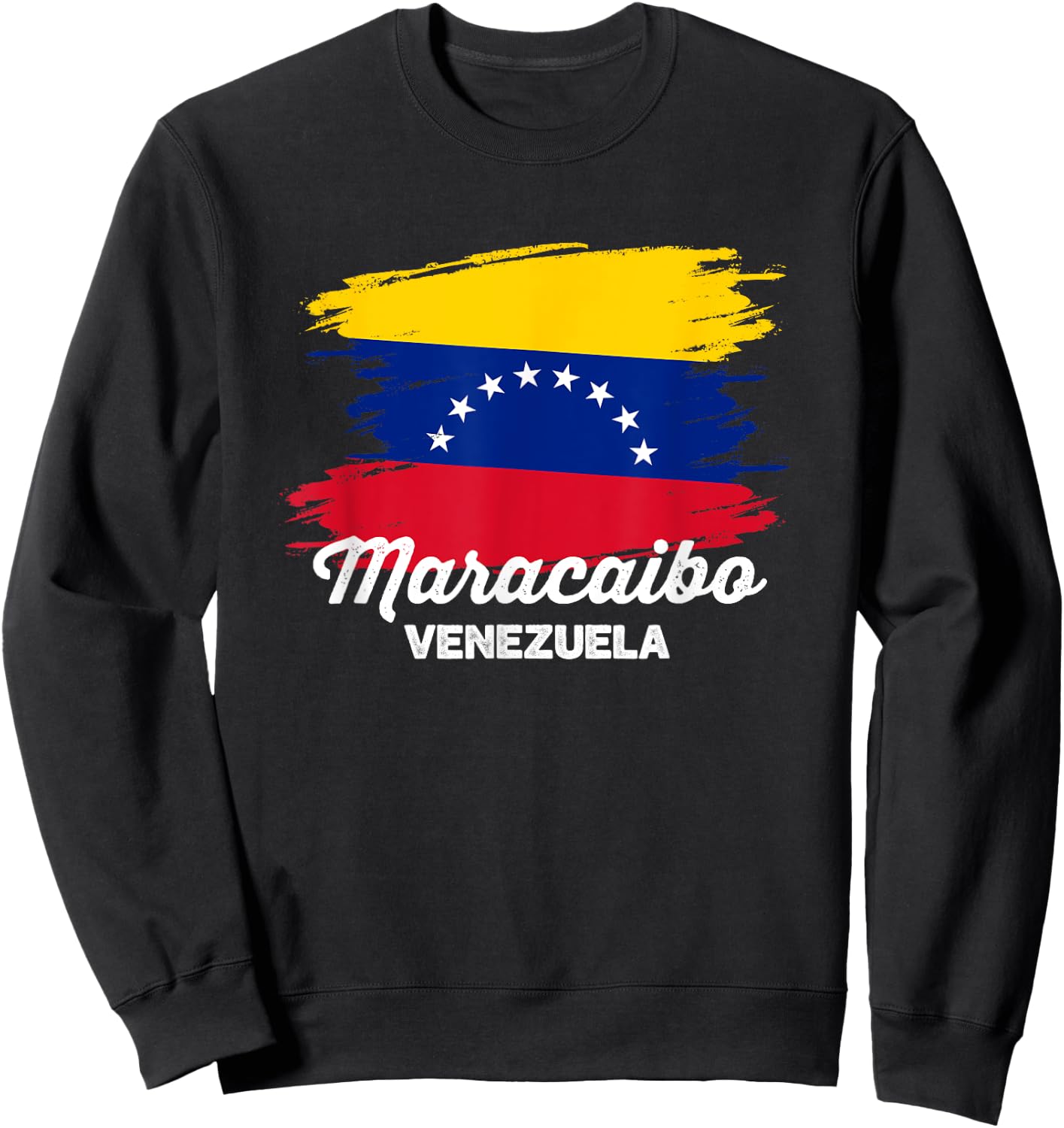 Maracaibo Venezuela Travel Souvenir Venezuelan Flag Trip Sweatshirt - Sweatshirt | Black