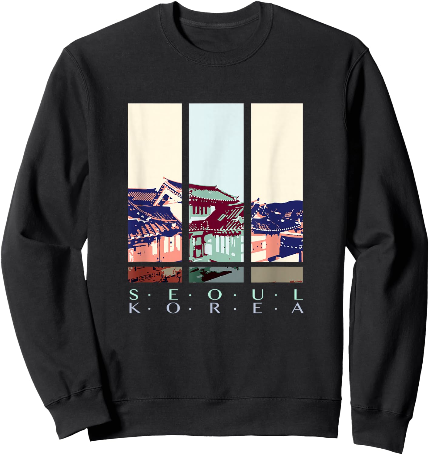 Seoul, Korea Sweatshirt - Sweatshirt | Black