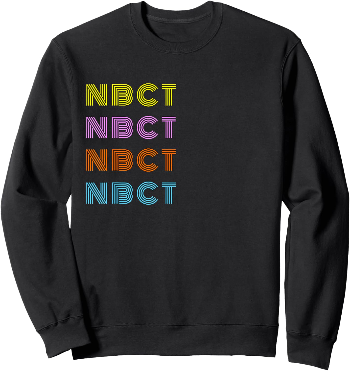 National Board Certified Teacher Retro NBCT Design Women Sweatshirt - Sweatshirt | Black