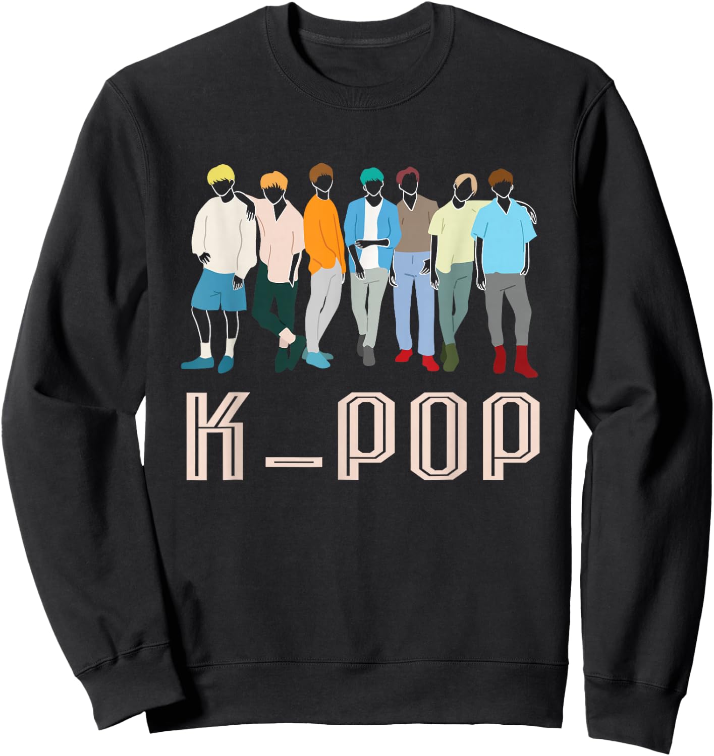 K-Pop Korean Pop Music Boy Band for K-Pop Fanatics Sweatshirt - Sweatshirt | Black