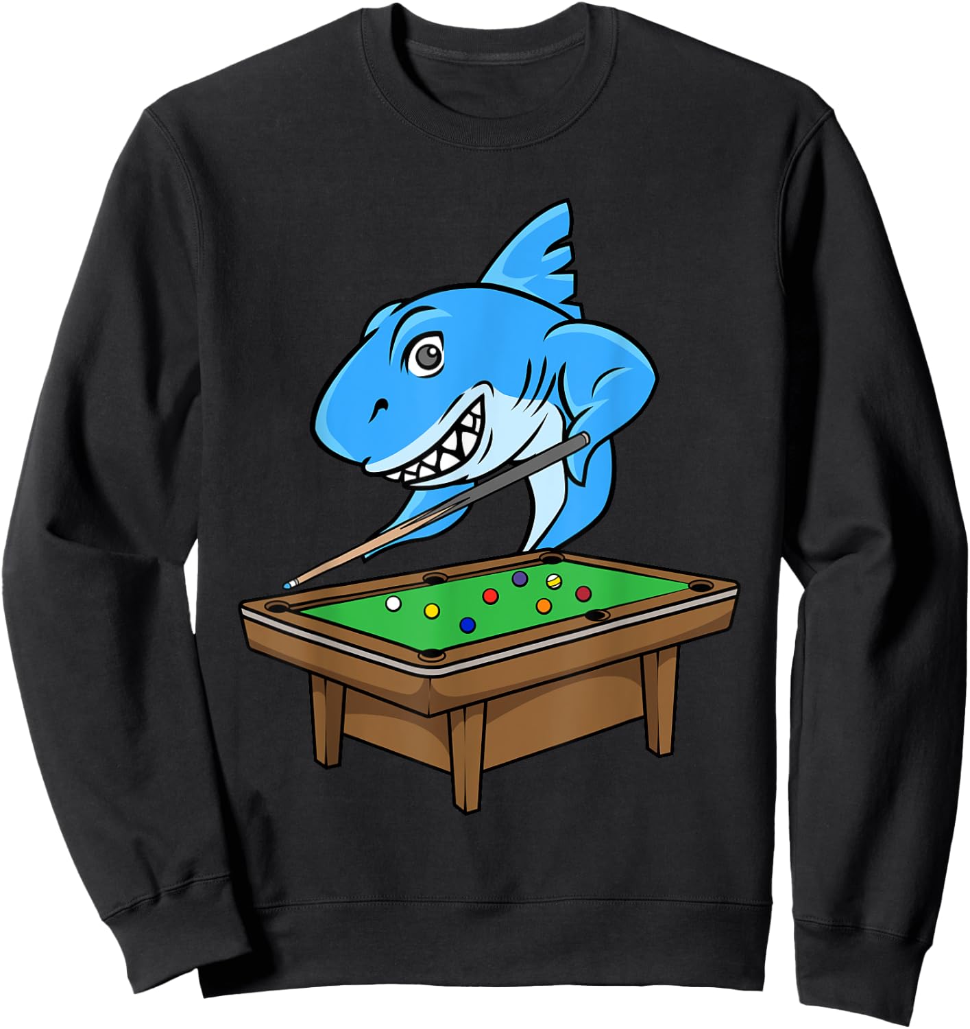 Funny Billiards Pool Shark Hall Snooker Joke Billiard Cue Sweatshirt - Sweatshirt | Black