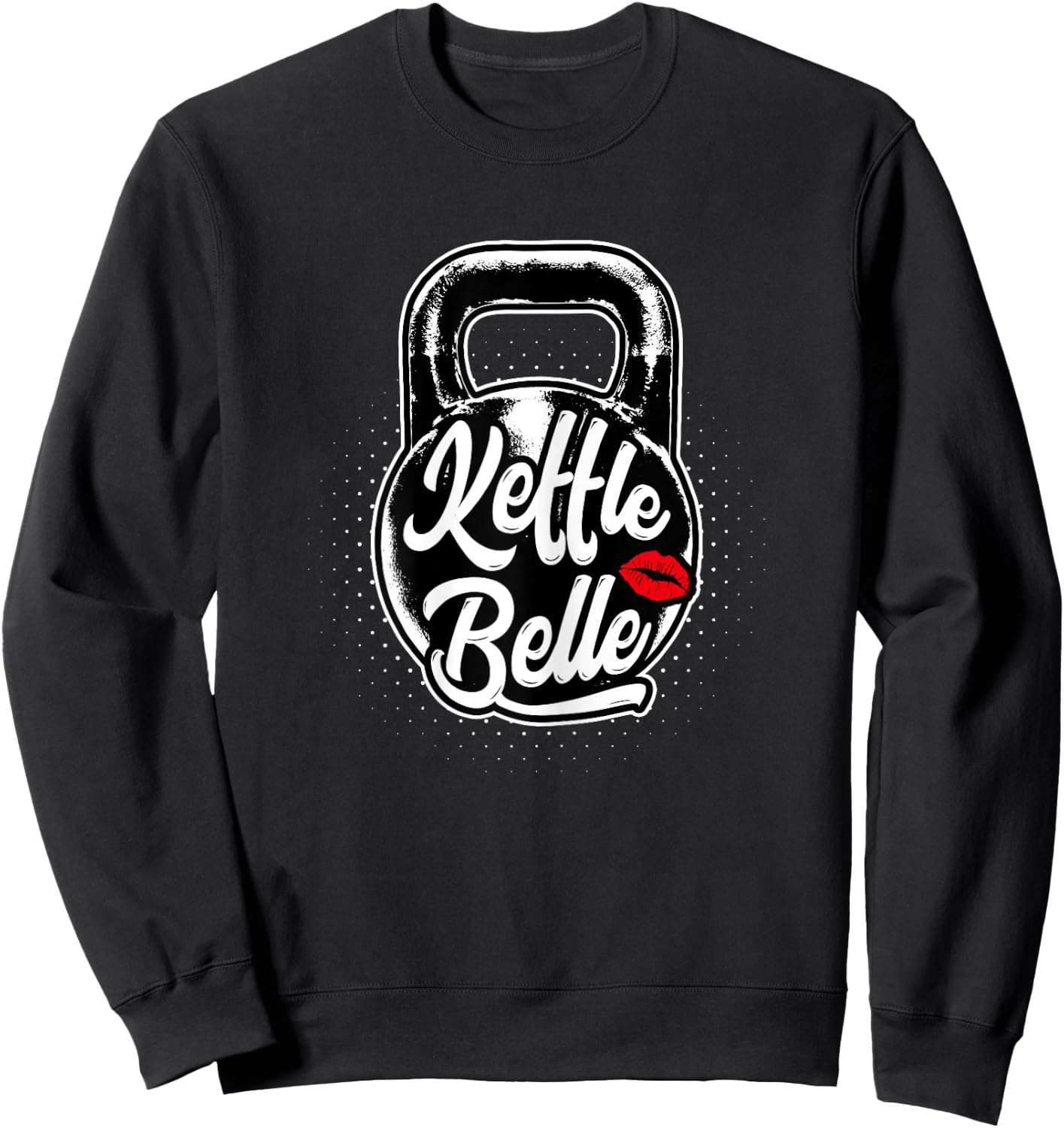 Kettlebell Kettle Belle Gym Training Sweatshirt - Sweatshirt | Black