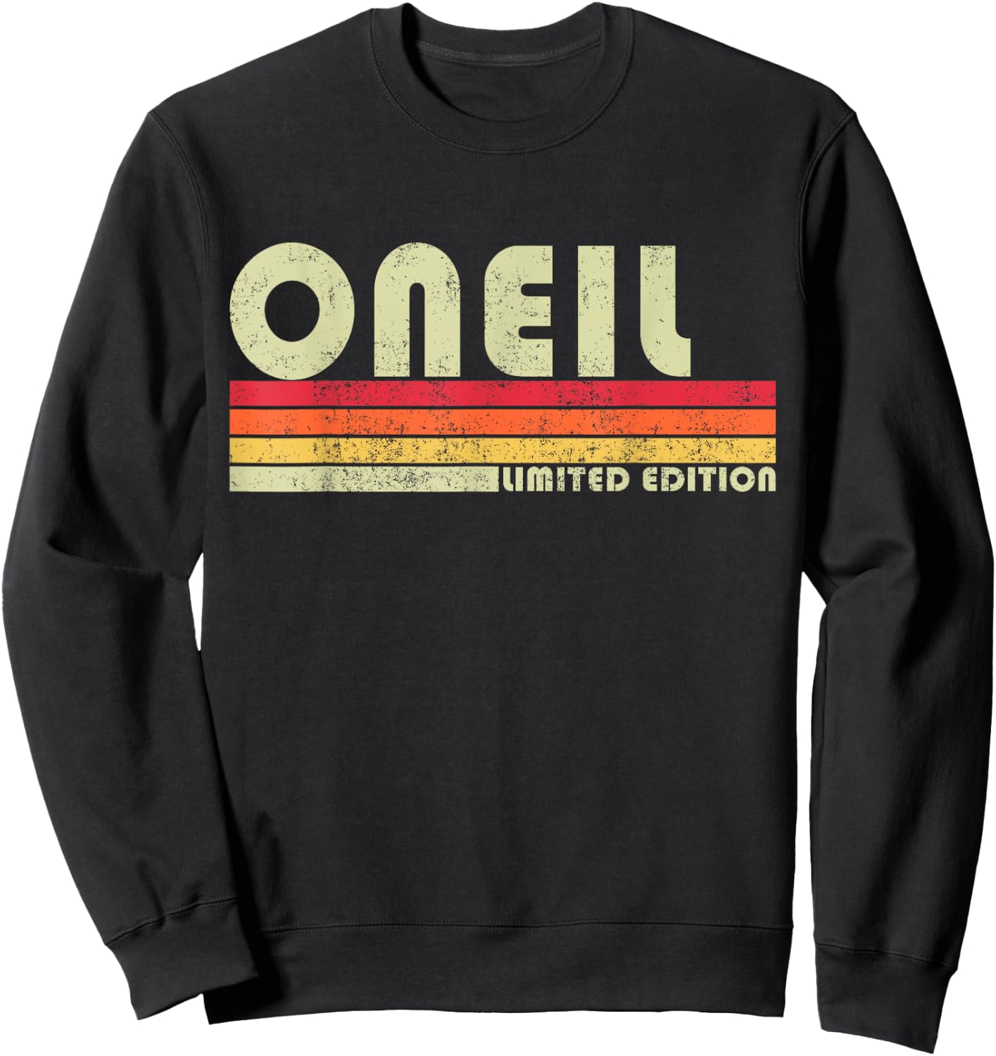 ONEIL Surname Funny Retro Vintage 80s 90s Gifts Men Women Sweatshirt - Sweatshirt | Black
