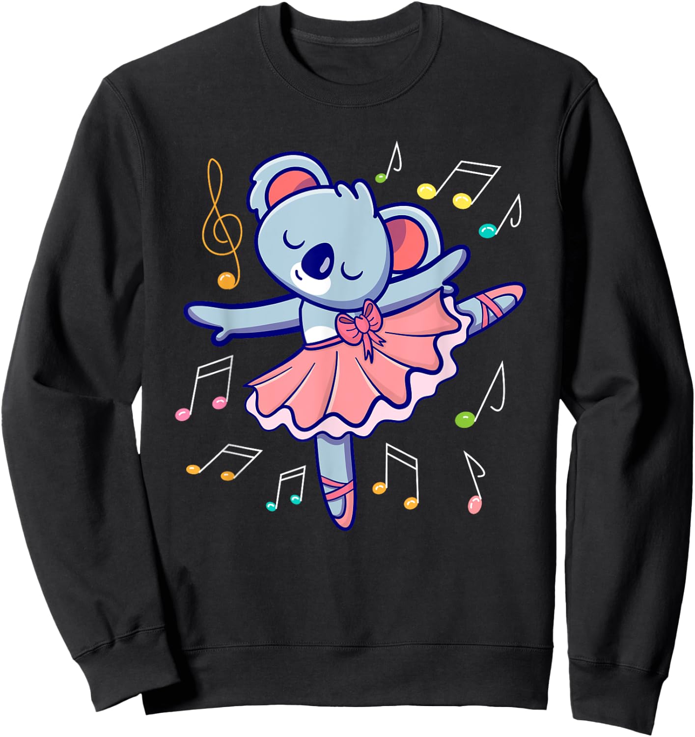 Prima Ballerina Koala I Ballet Fun I Dancer Sweatshirt - Sweatshirt | Black