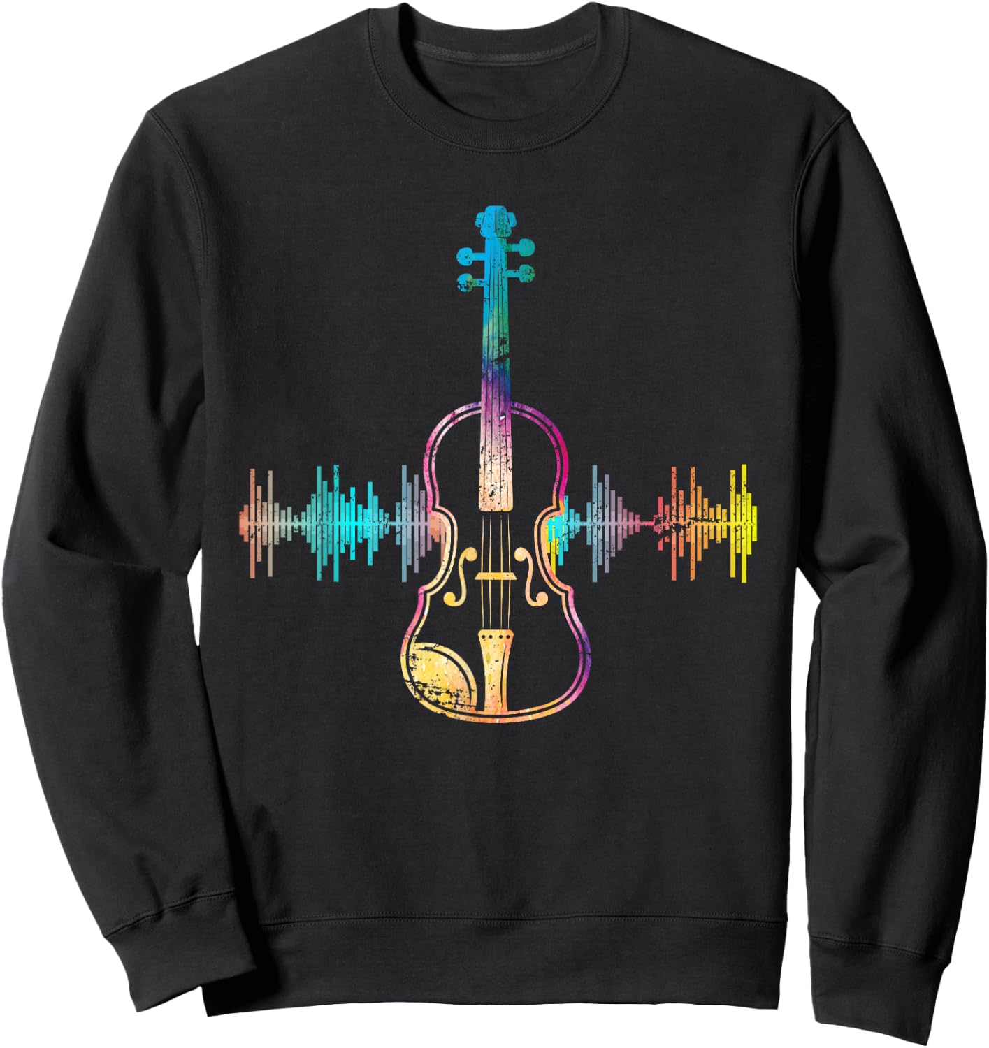 Music Notes Classical Musician Violin Player Gift Violin Sweatshirt - Sweatshirt | Black