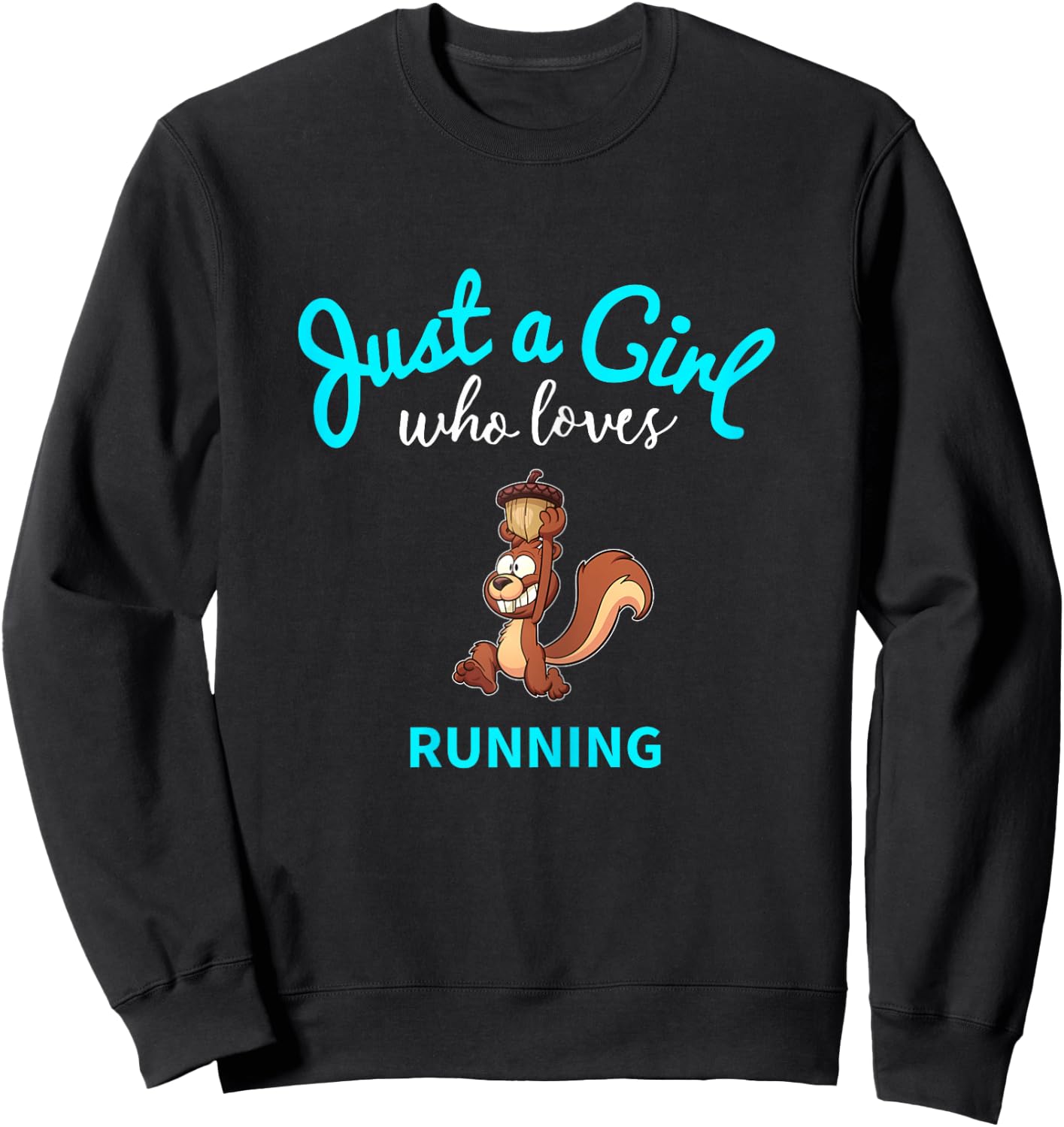 Running Jersey for Girls | Kids Running Sweatshirt - Sweatshirt | Black