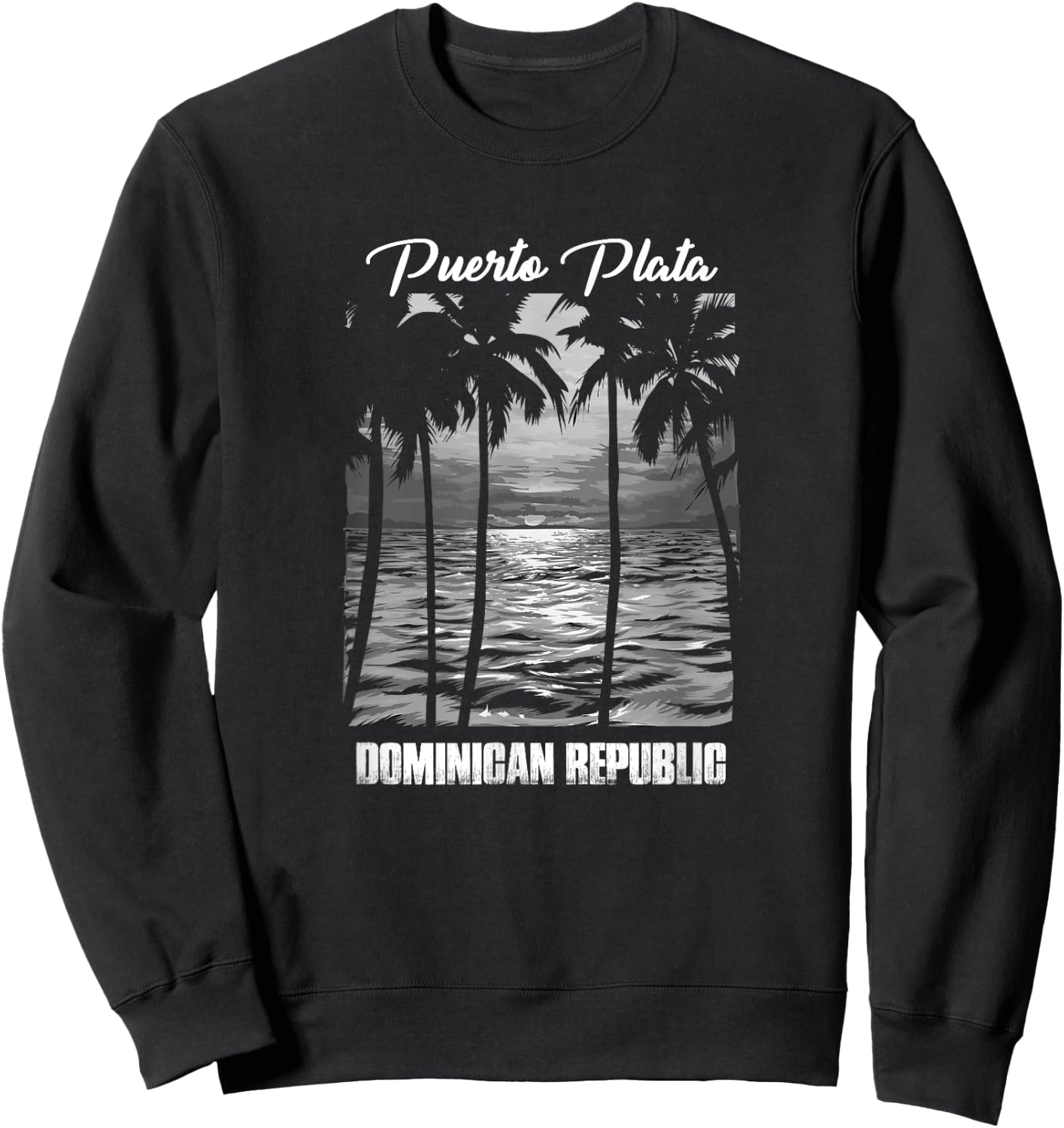 Puerto Plata Souvenir - Dominican Republic Reminder Sweatshirt - Sweatshirt | Black