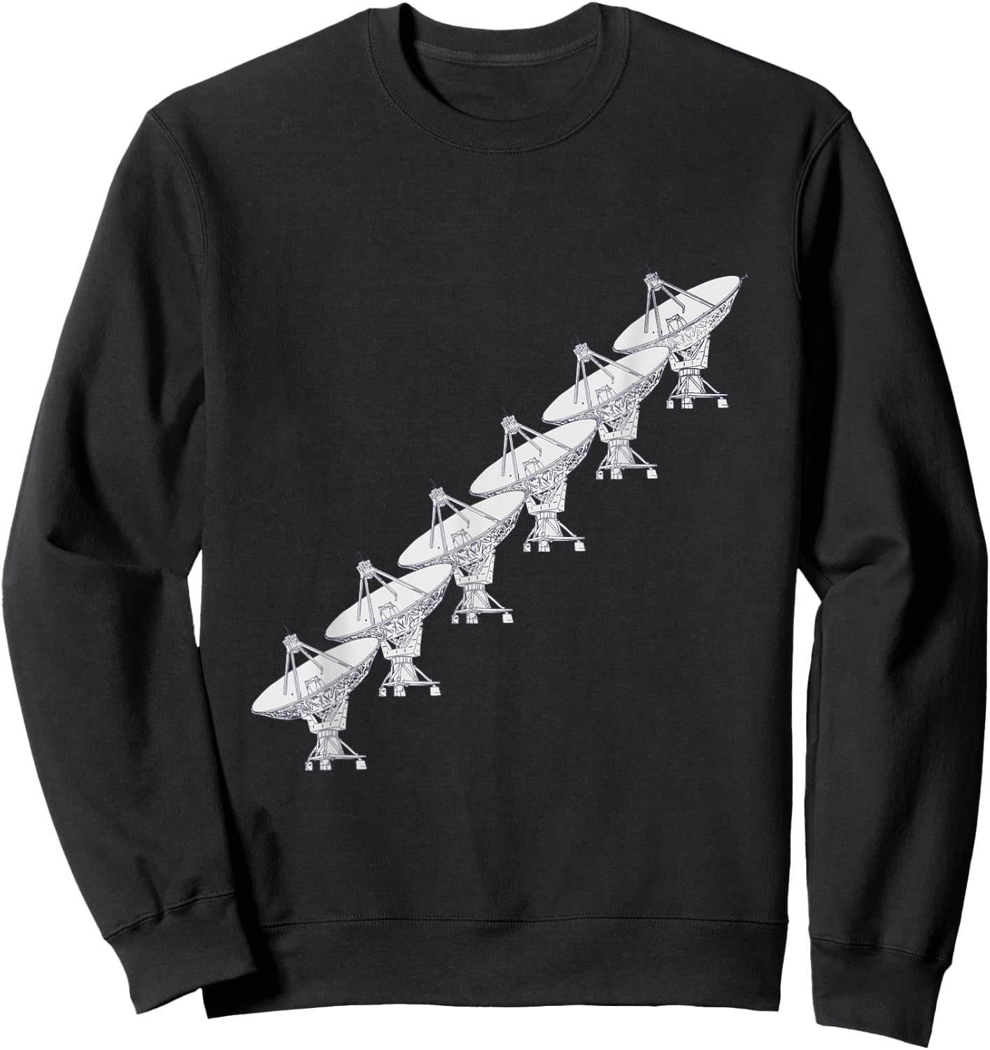 Very Large Array - Multiple Radio Telescope - Space Contact Sweatshirt - Sweatshirt | Black