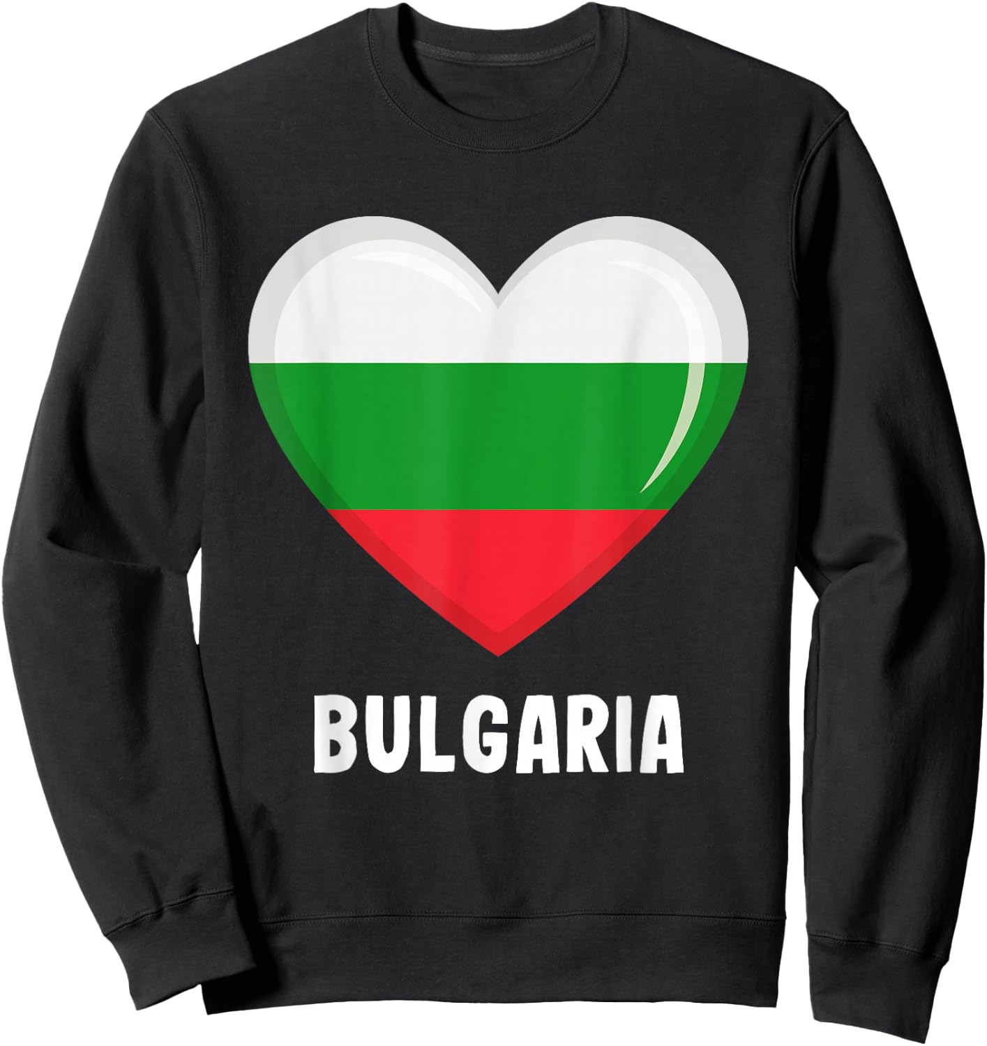 Bulgaria Flag Jersey | Bulgarian Sweatshirt - Sweatshirt | Black