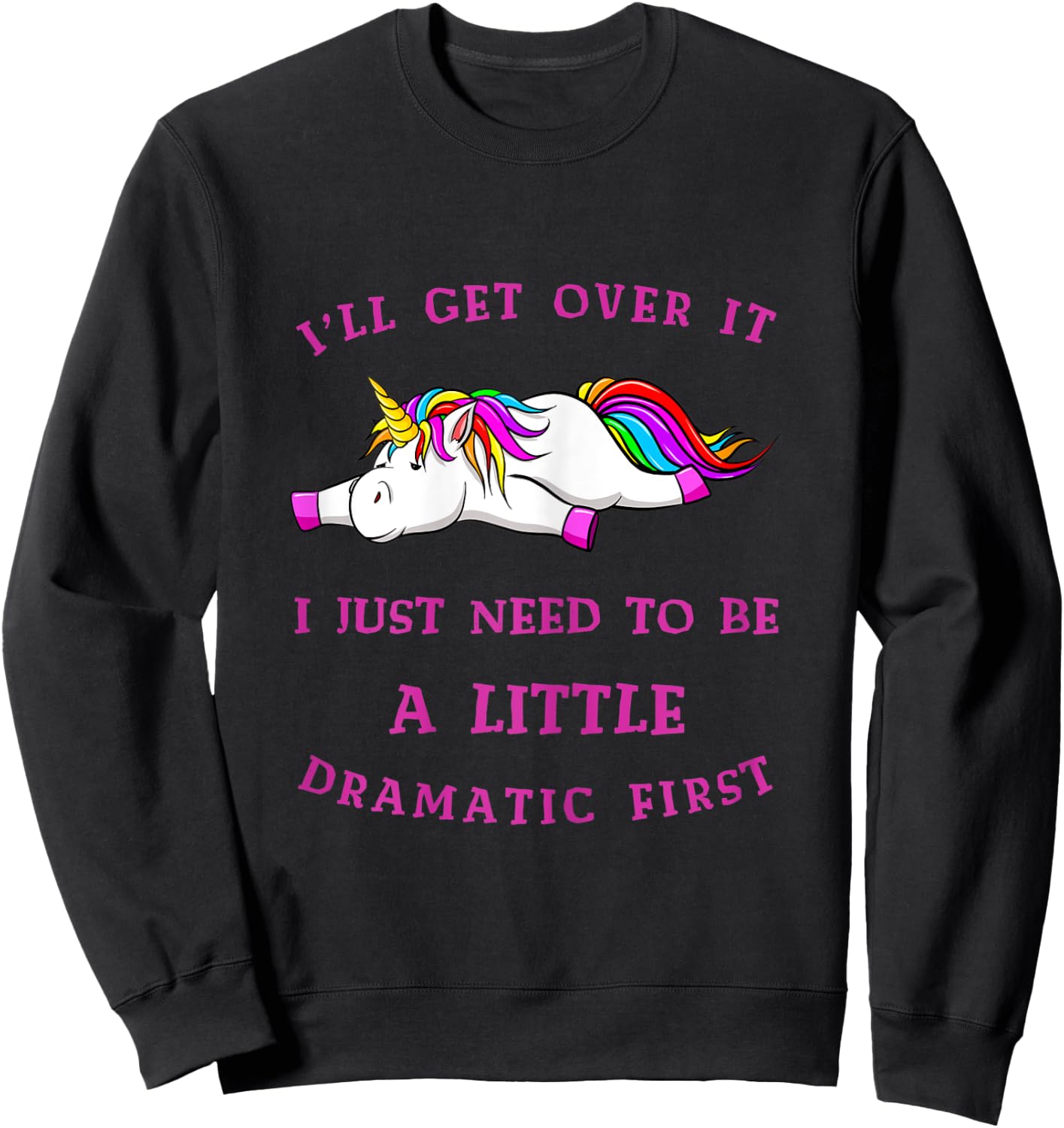 Unicorn Drama Sweatshirt - Sweatshirt | Black