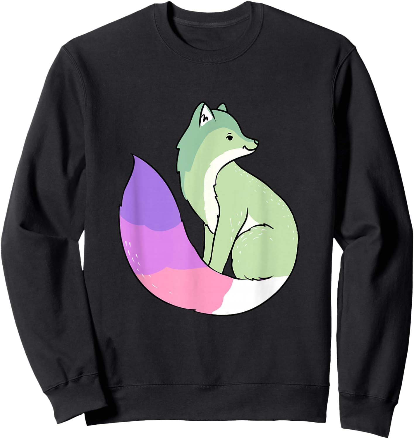 Genderfae Fox Genderfae Pride Sweatshirt - Sweatshirt | Black