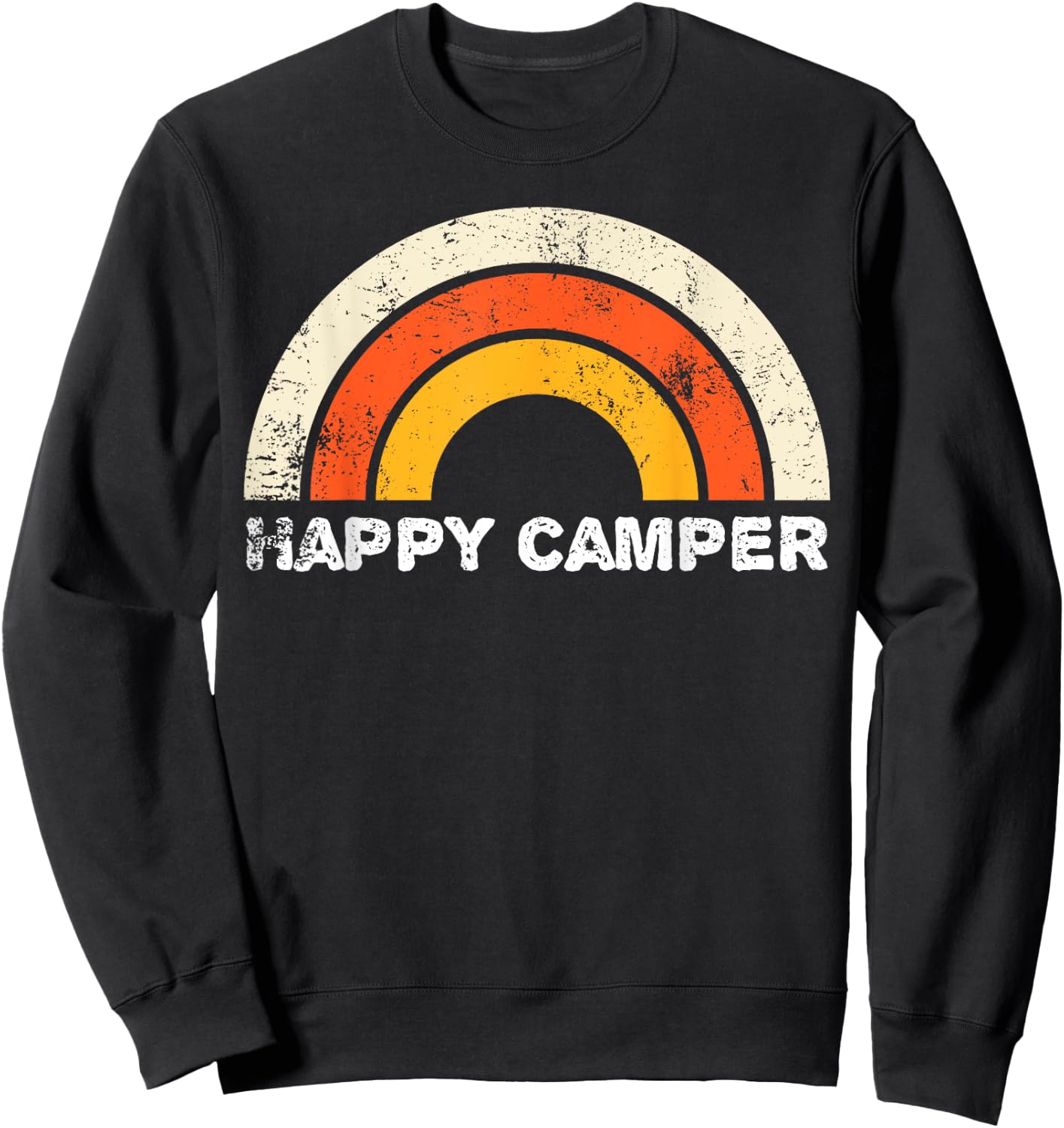 Happy Camper Shirt. Shirts Shirts Graphic Sweatshirt - Sweatshirt | Black