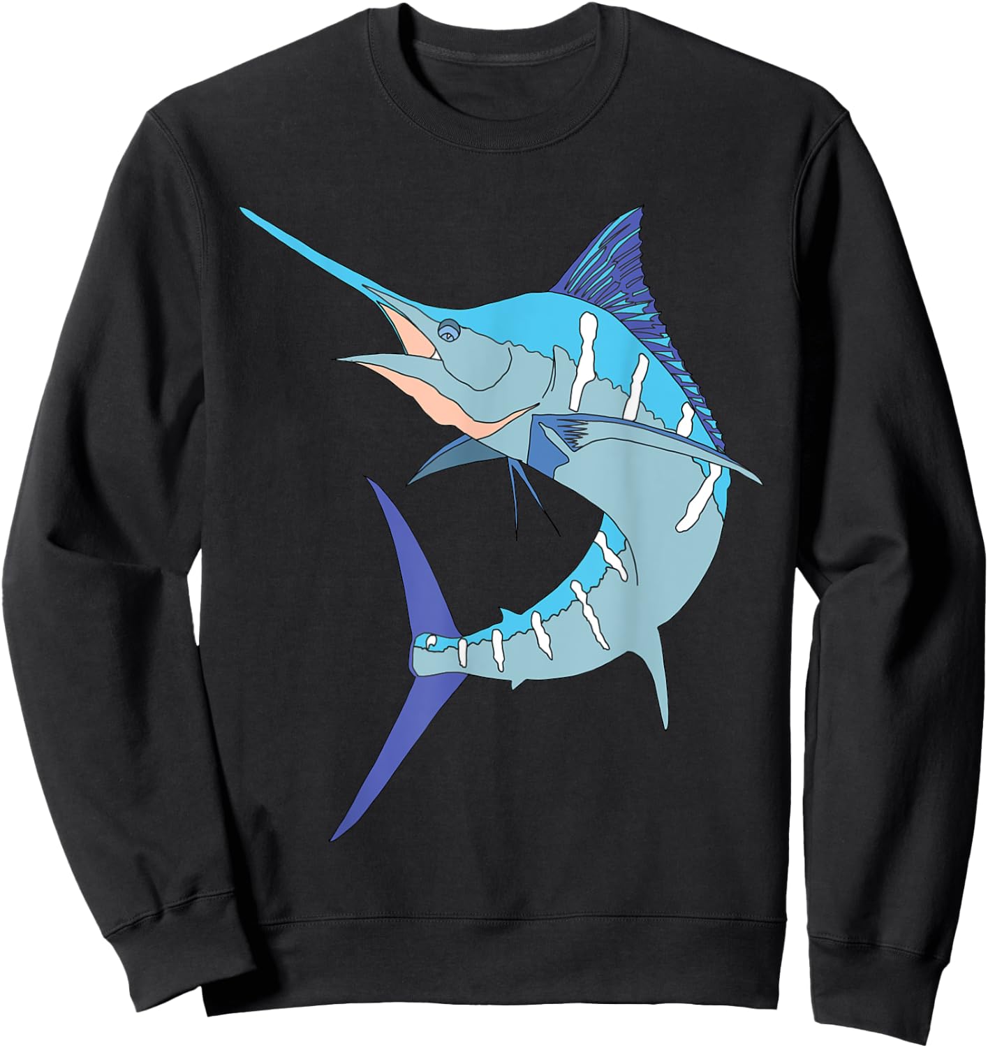 Swordfish Sport fishing Marlin Sailfish Billfish Hobby Sweatshirt - Sweatshirt | Black