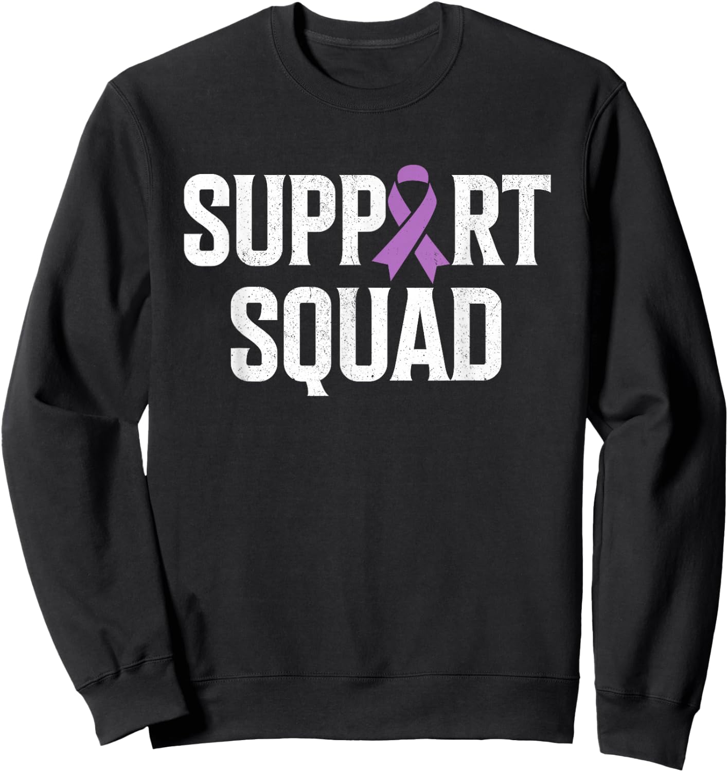 Testicular Cancer Support Squad Testicular Cancer Awareness Sweatshirt - Sweatshirt | Black