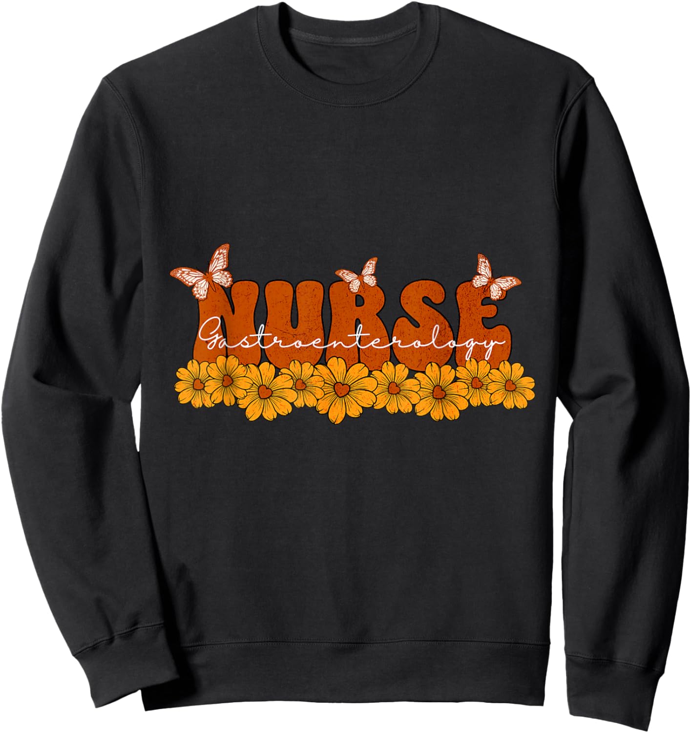 Gastroenterology Nurse Gastro Endoscopy GI Groovy Sweatshirt - Sweatshirt | Black