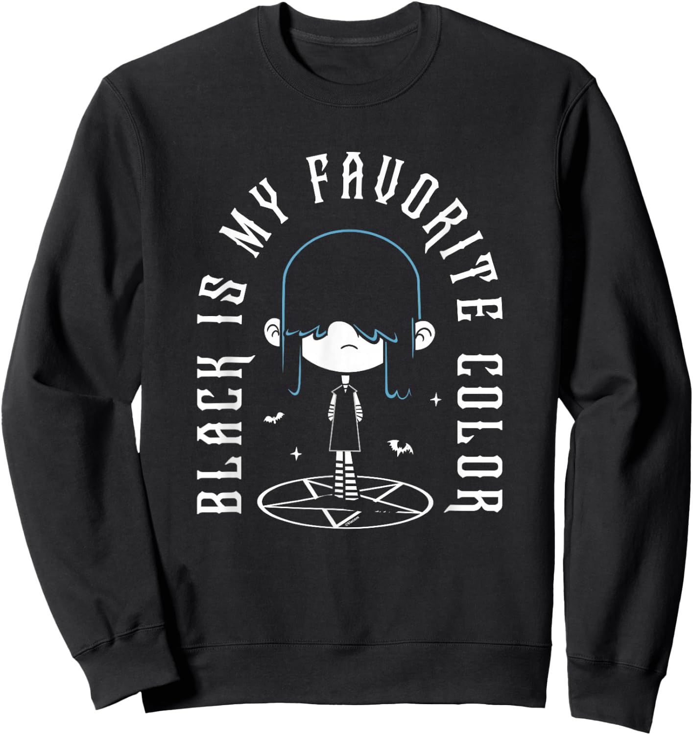 The Loud House Lucy Loud Black Is My Favorite Sweatshirt - Sweatshirt | Black