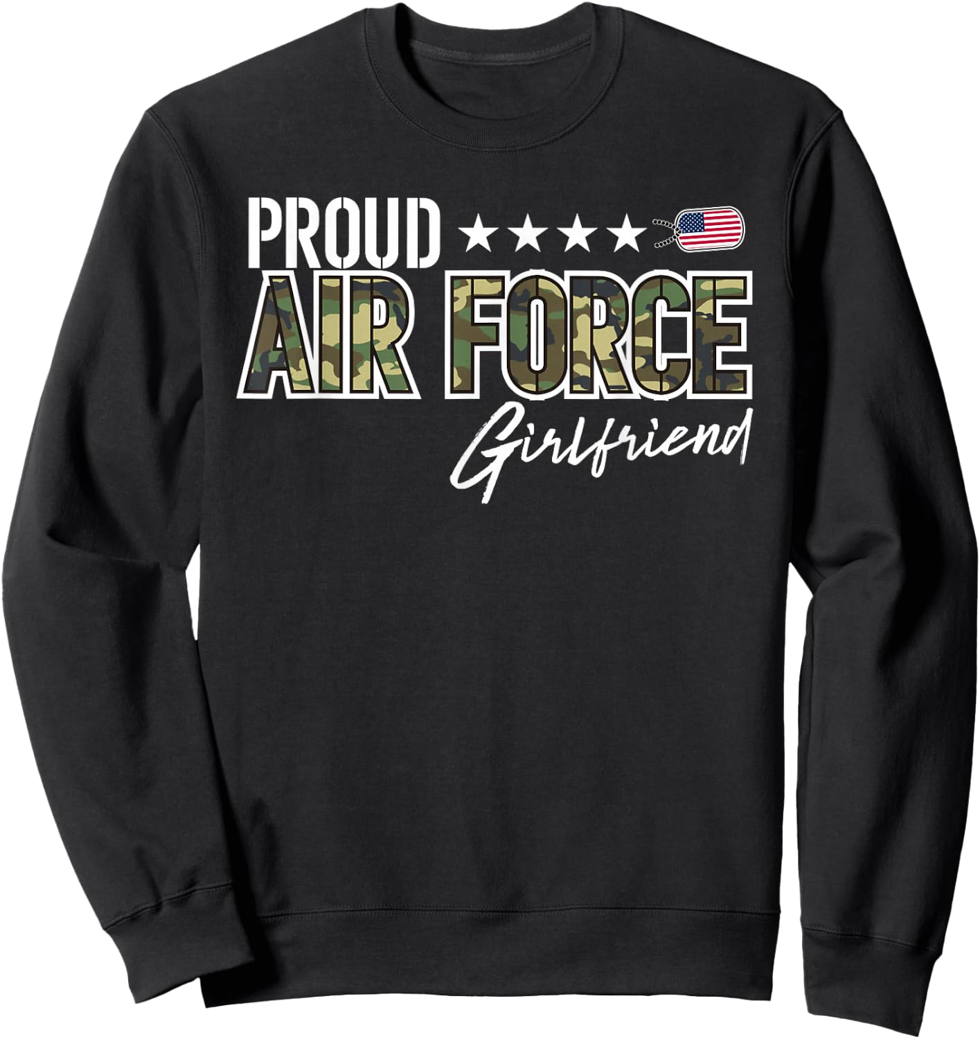 OCP Proud Air Force Girlfriend Sweatshirt - Sweatshirt | Black