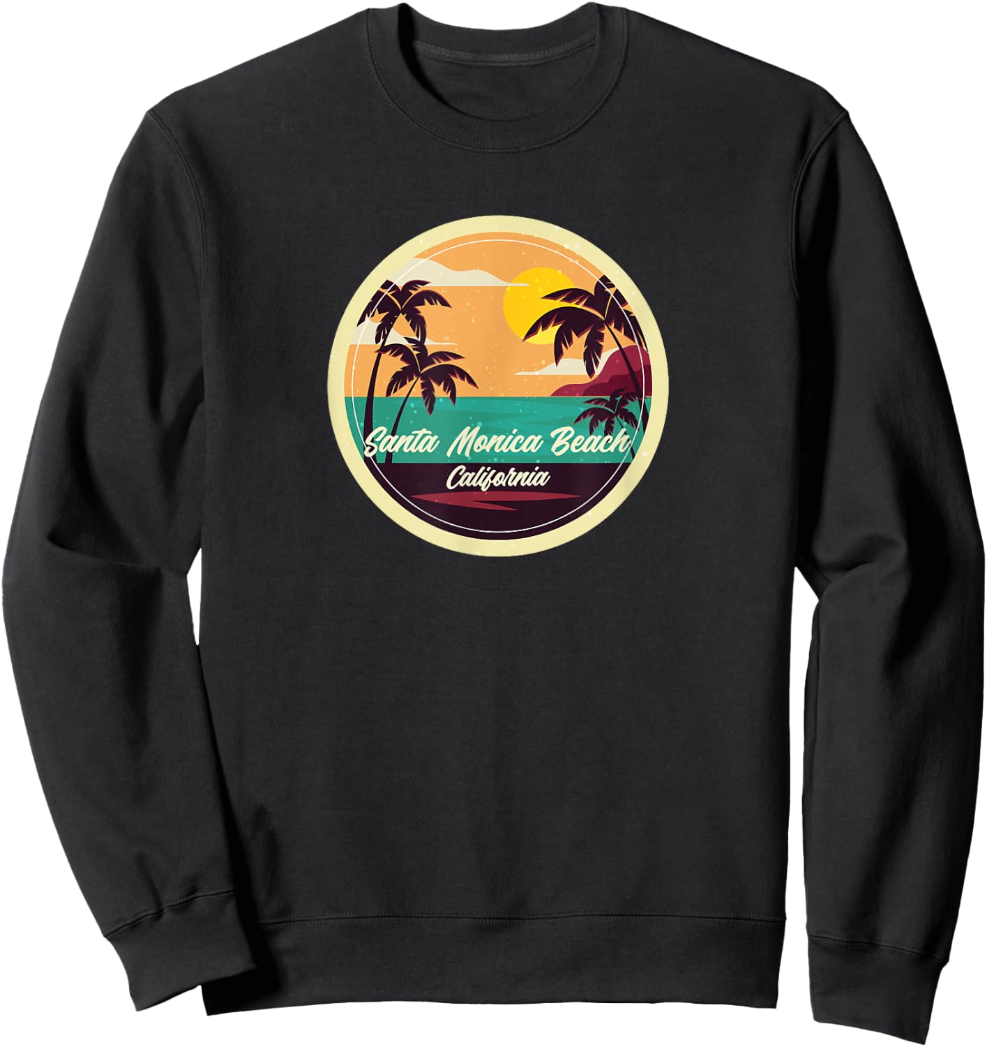 Santa Monica Beach Souvenir - California Reminder Women Sweatshirt - Sweatshirt | Black