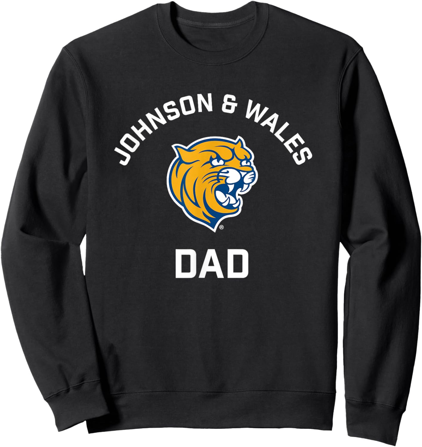 Johnson and Wales University JWU Wildcats Arched Dad Sweatshirt - Sweatshirt | Black