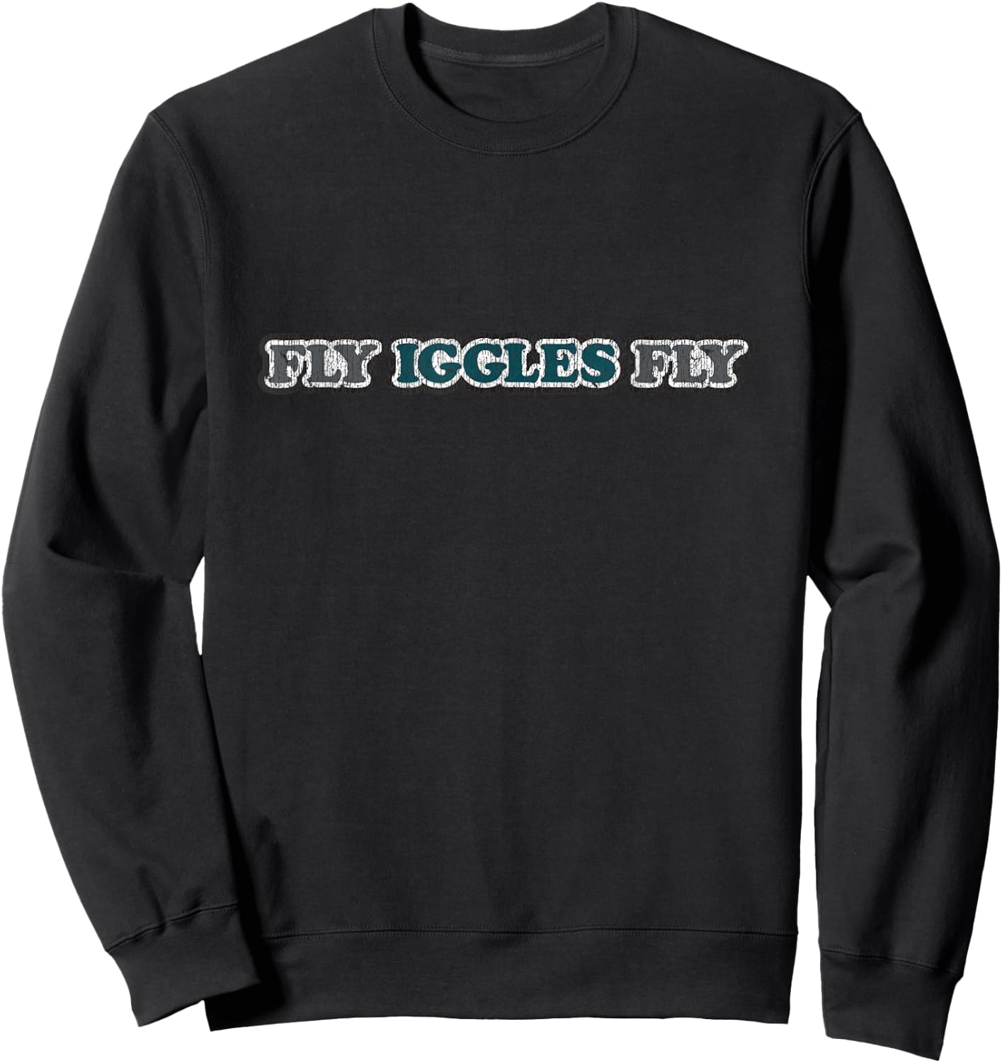 Vintage Retro "FLY IGGLES FLY" Philadelphia Philly Sweatshirt - Sweatshirt | Black