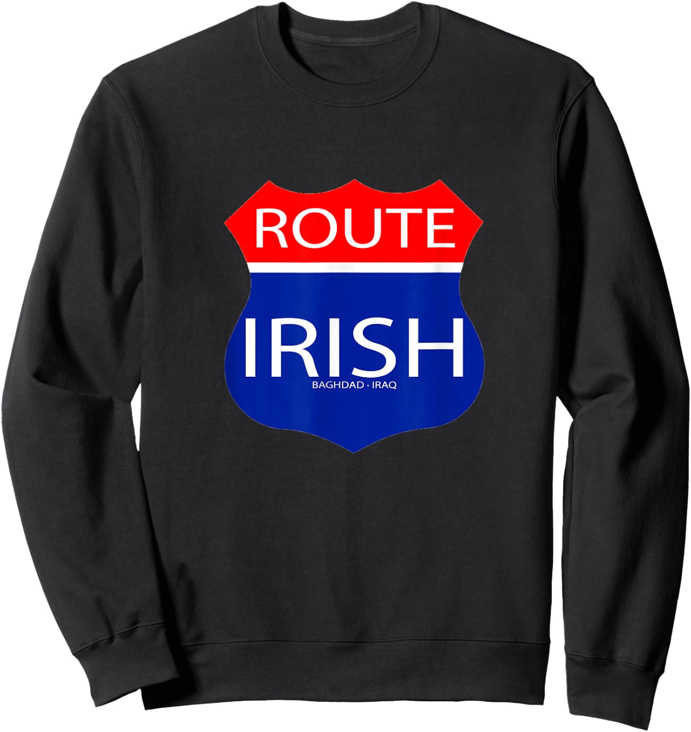 Route Irish Veteran Sweatshirt - Sweatshirt | Black