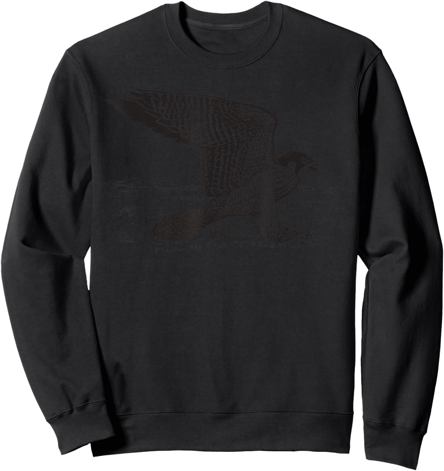 Peregrine Falcon Hawk Gift Sweatshirt - Sweatshirt | Black