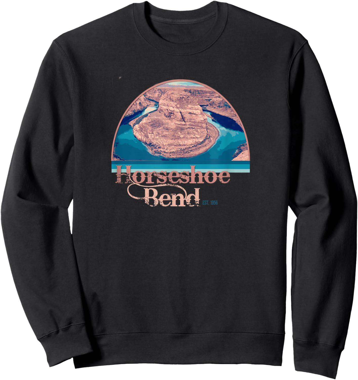 Horseshoe Bend Vacation hiking Sweatshirt - Sweatshirt | Black