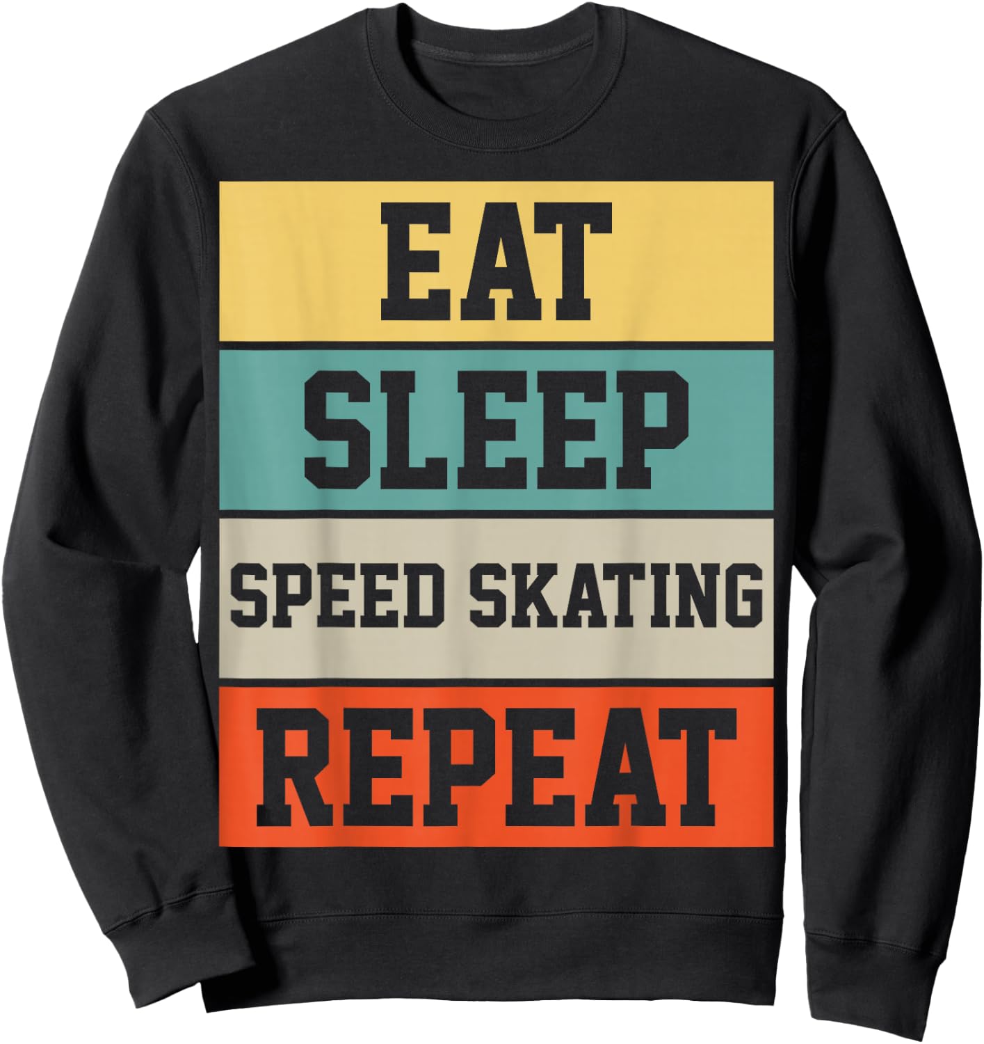Figure Skating Skater Retro Vintage Gift Sweatshirt - Sweatshirt | Black