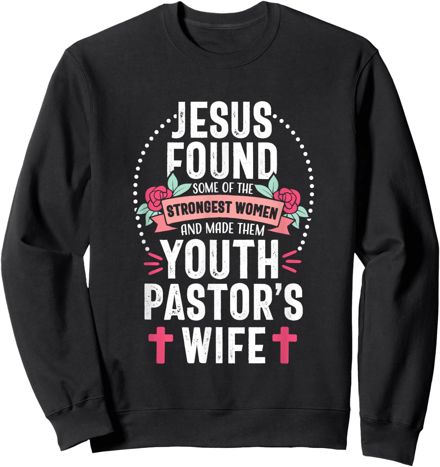 Youth Pastor Wife Jesus Christian Church Appreciation Sweatshirt - Sweatshirt | Black