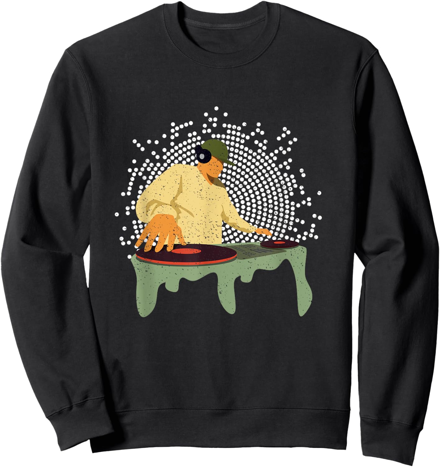 Cool DJ Club Mix Music Deejay Playing Remixes Nightclub Gift Sweatshirt - Sweatshirt | Black