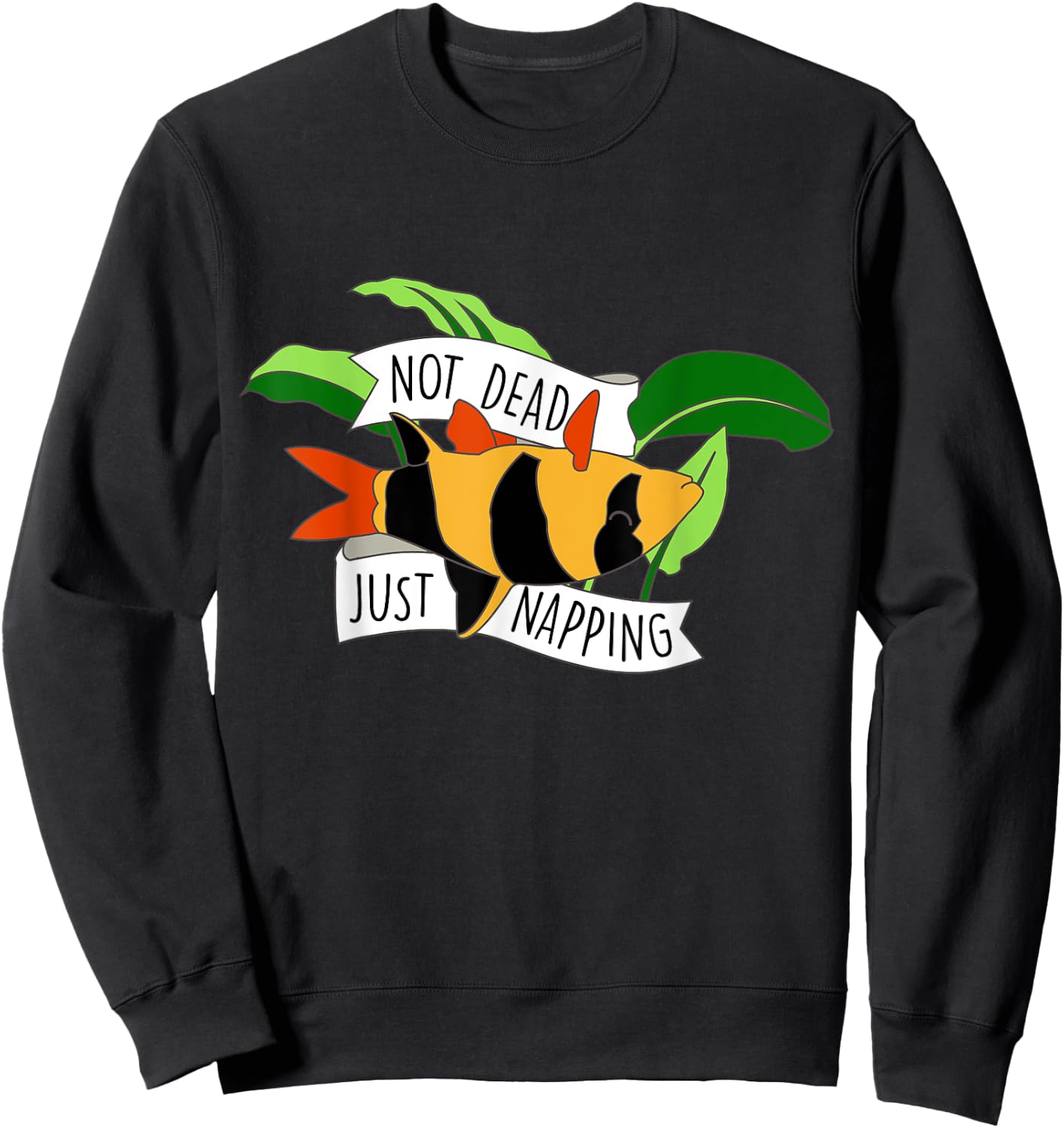 Funny Clown Loach Freshwater Aquarium Sweatshirt - Sweatshirt | Black