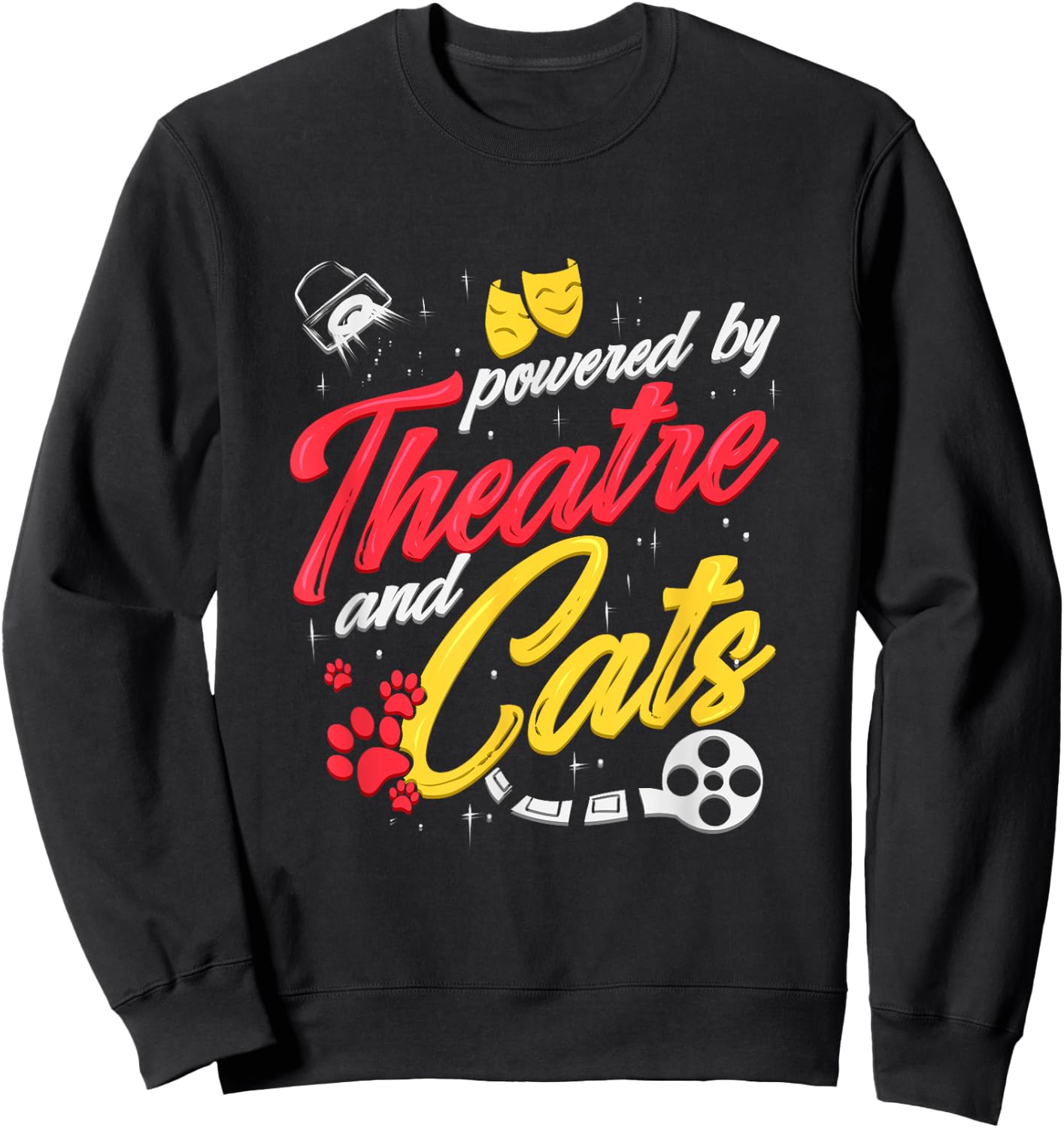 Theatre Cat Theater Broadway Musical Actor Kitty Men Women Girls Kids Sweatshirt - Sweatshirt | Black