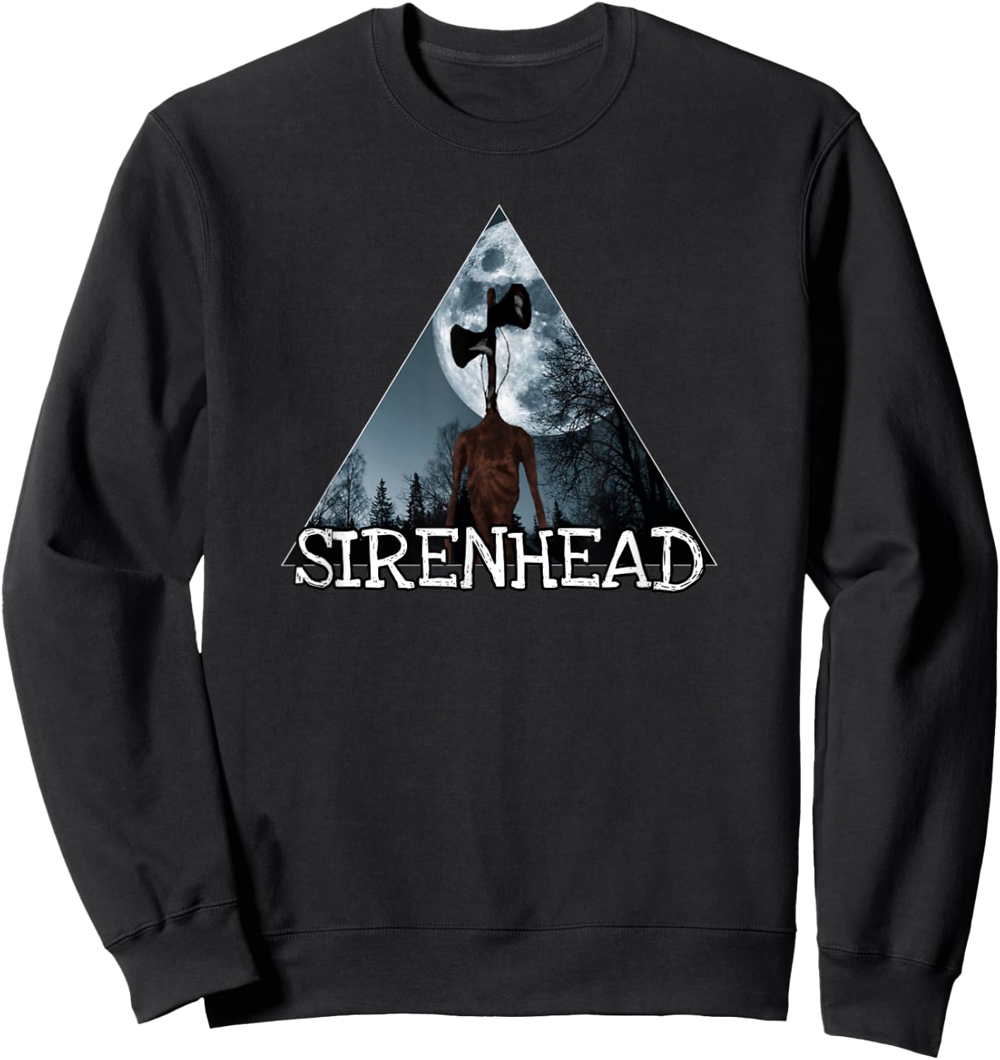 Siren head, Cartoon cat we love to escape from Siren head Sweatshirt - Sweatshirt | Black