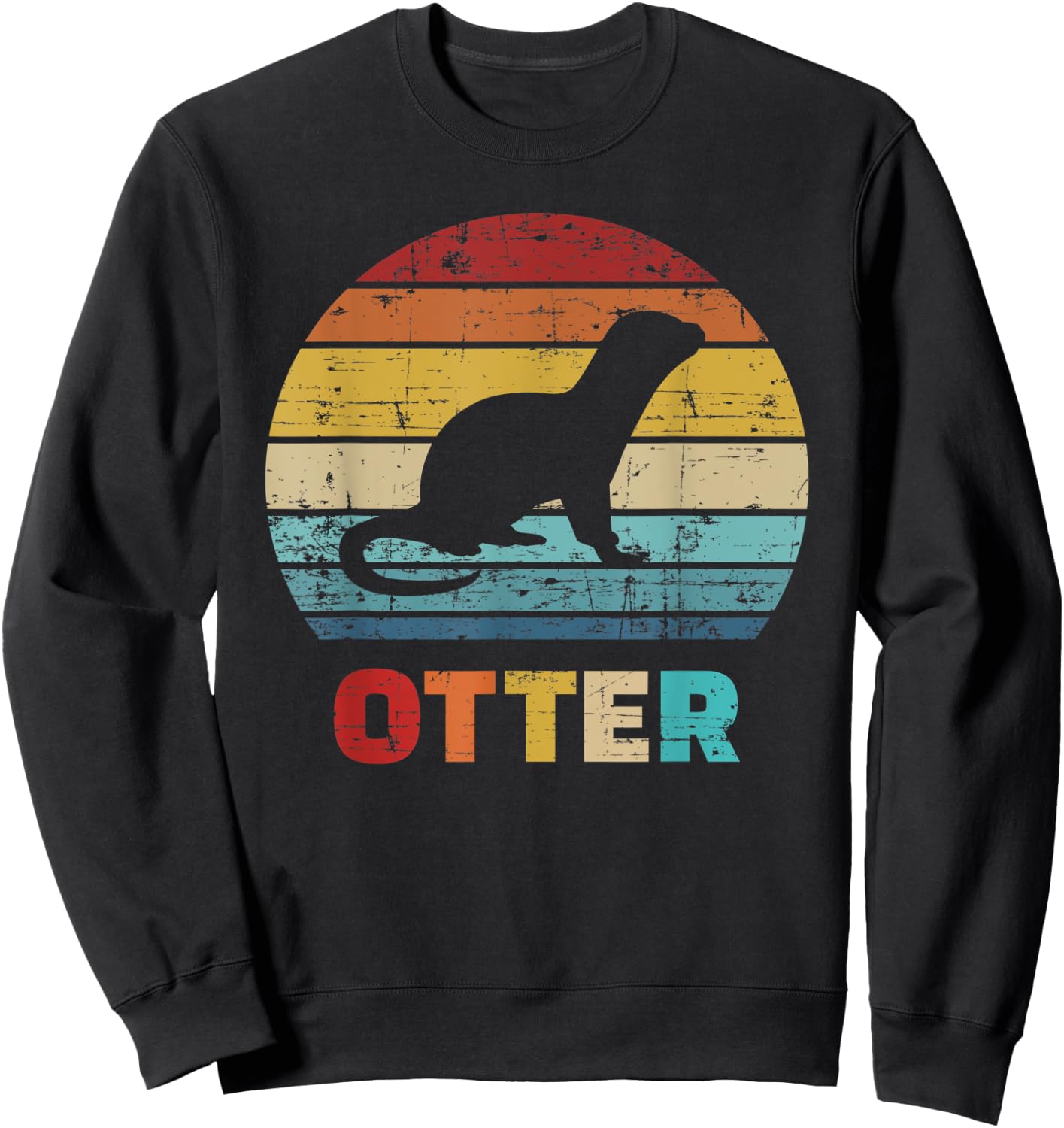 Otter vintage Sweatshirt - Sweatshirt | Black