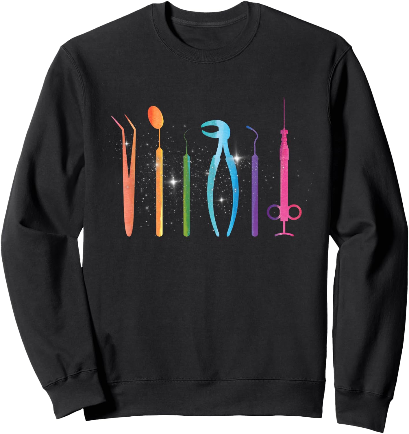 Dentist Accessories Doctor Dental Assistant Dental Dentist Tooth Sweatshirt - Sweatshirt | Black