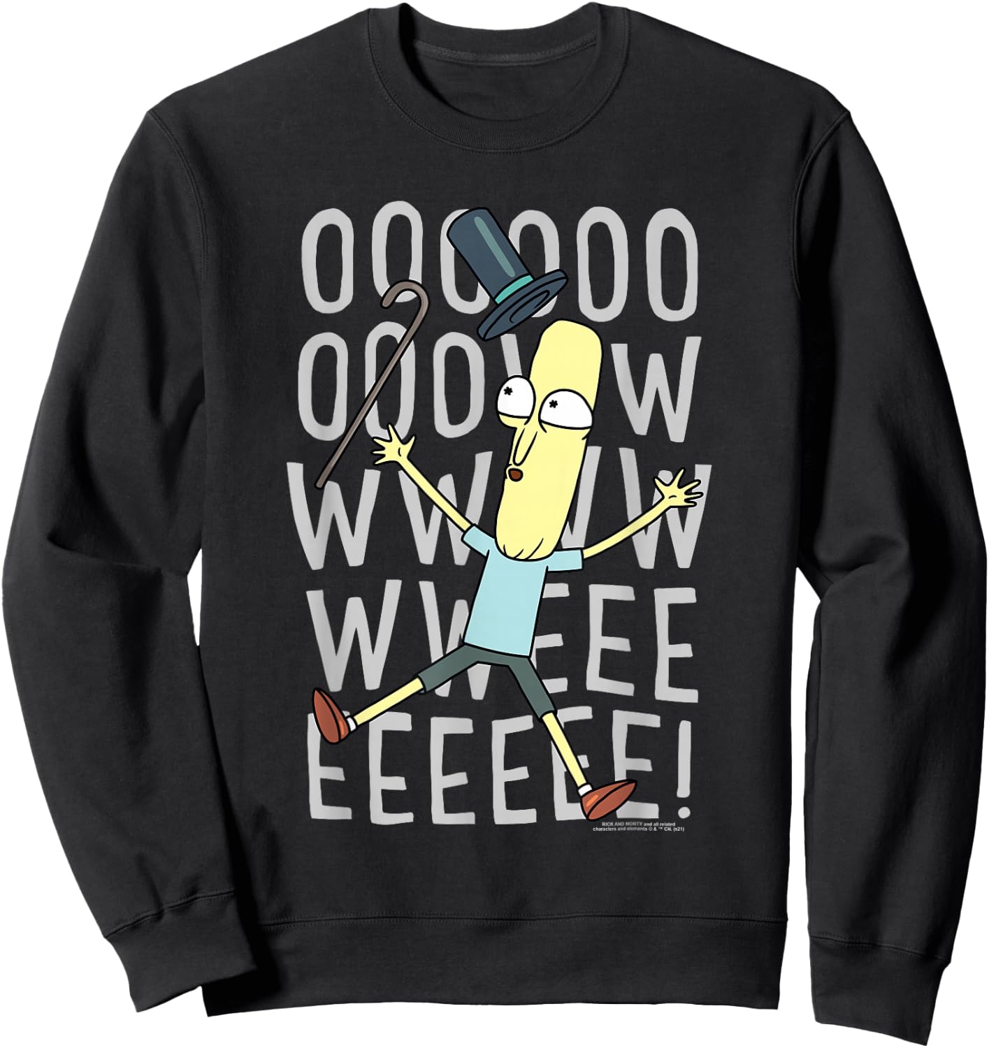 Rick and Morty Oowweeeee Sweatshirt - Sweatshirt | Black