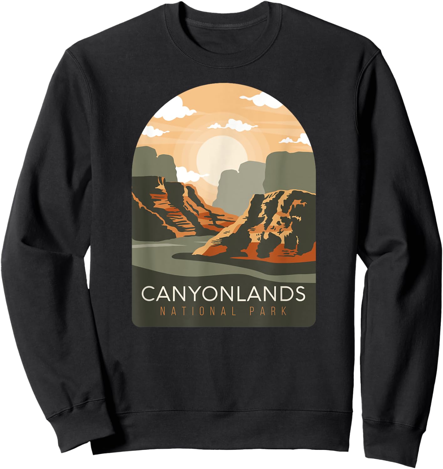 Canyonlands National Park Utah Zion Bryce Canyon Arches USA Sweatshirt - Sweatshirt | Black