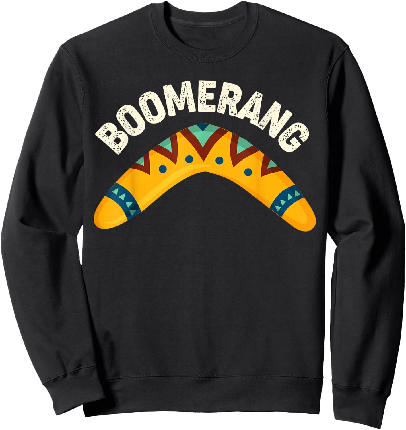 Australia Day Toddler Shirt Traditional Australian Boomerang Sweatshirt - Sweatshirt | Black