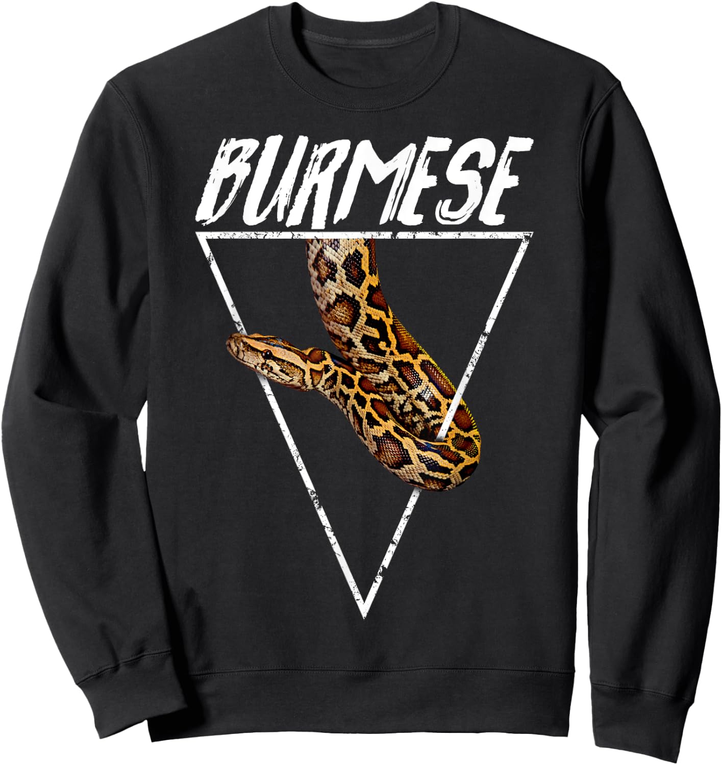 Burmese Python Owner Geometric Sweatshirt - Sweatshirt | Black