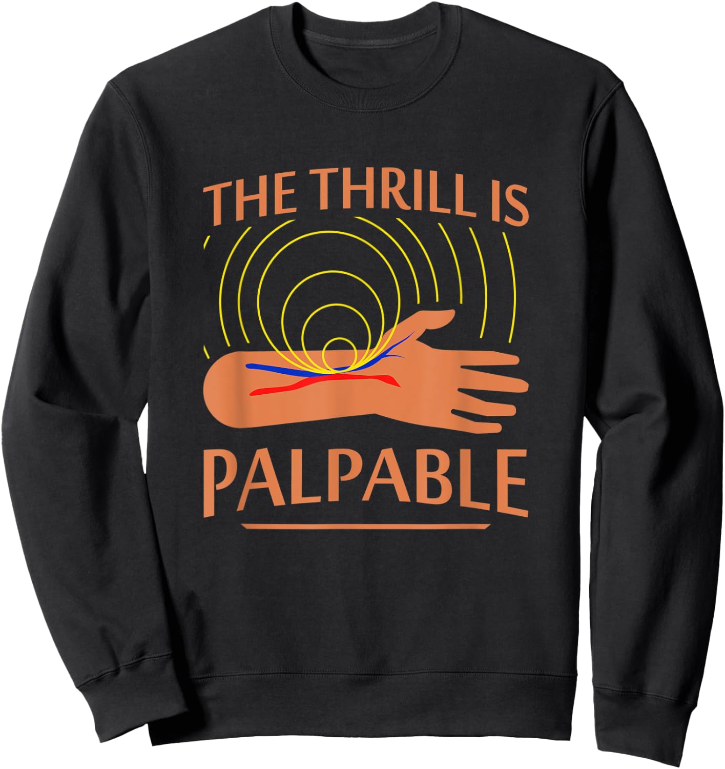 Dialysis Technician Shirt Multitasking Actual Heart Job Sweatshirt - Sweatshirt | Black