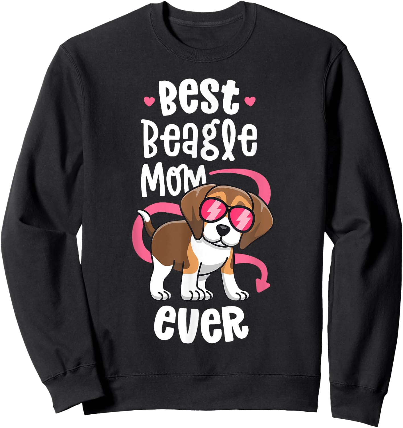 Best Beagle Mom Shirts Women Love My Beagle Lover Gifts Sweatshirt - Sweatshirt | Black
