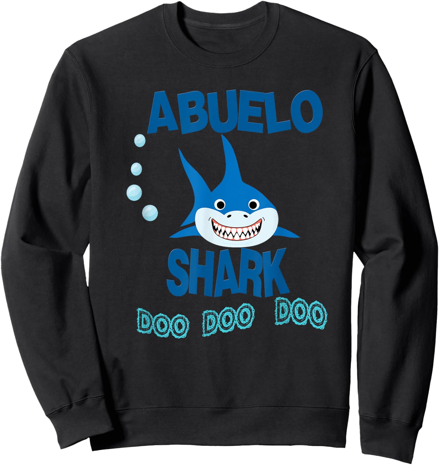 Abuelo Shark Gift Grandpa - Camisa de Regalo Abuelo Sweatshirt - Sweatshirt | Black